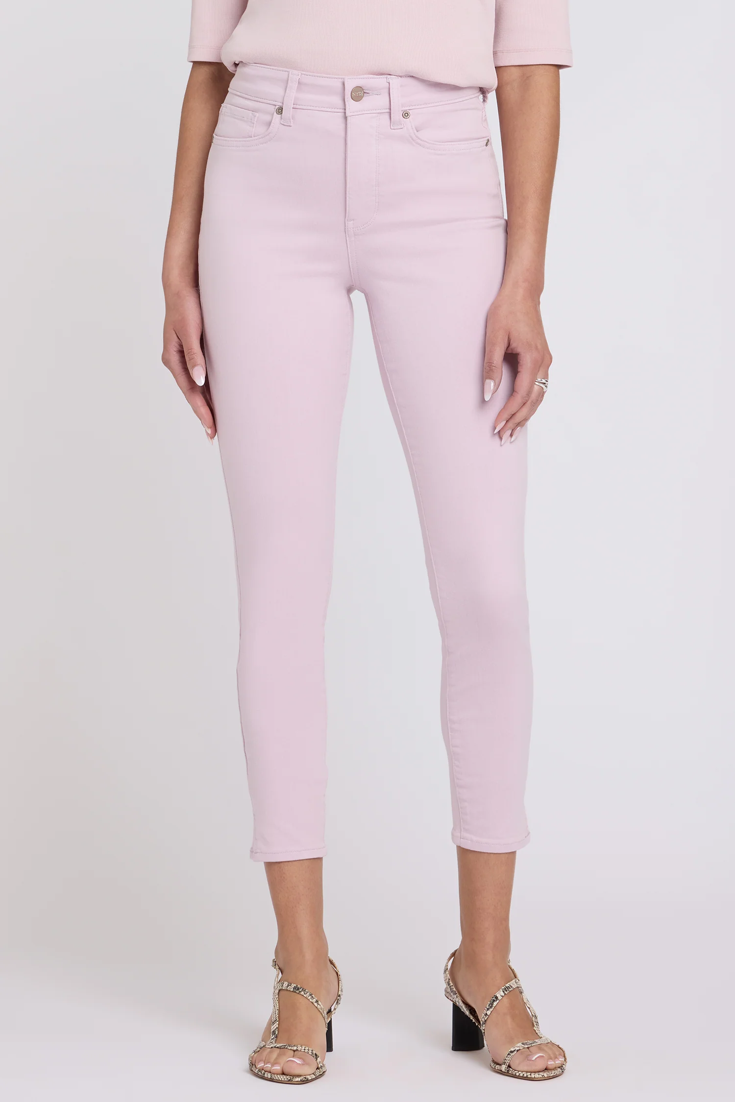 Ami Skinny Ankle Jeans - Light Lilac - Image 5
