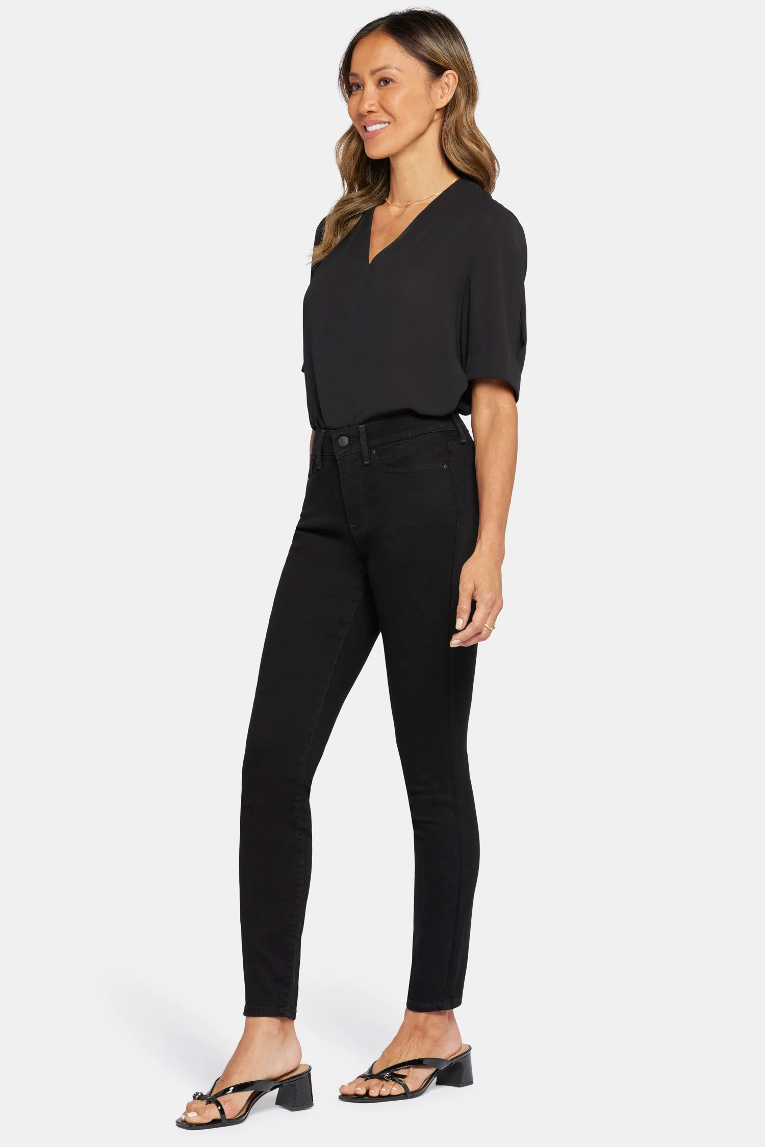 Ami Skinny Jeans In Petite - Black - Image 5