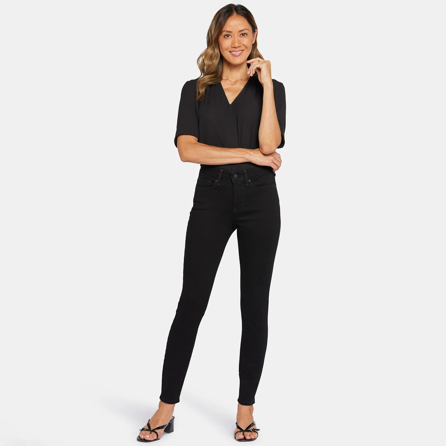 Ami Skinny Jeans In Petite - Black - Image 7