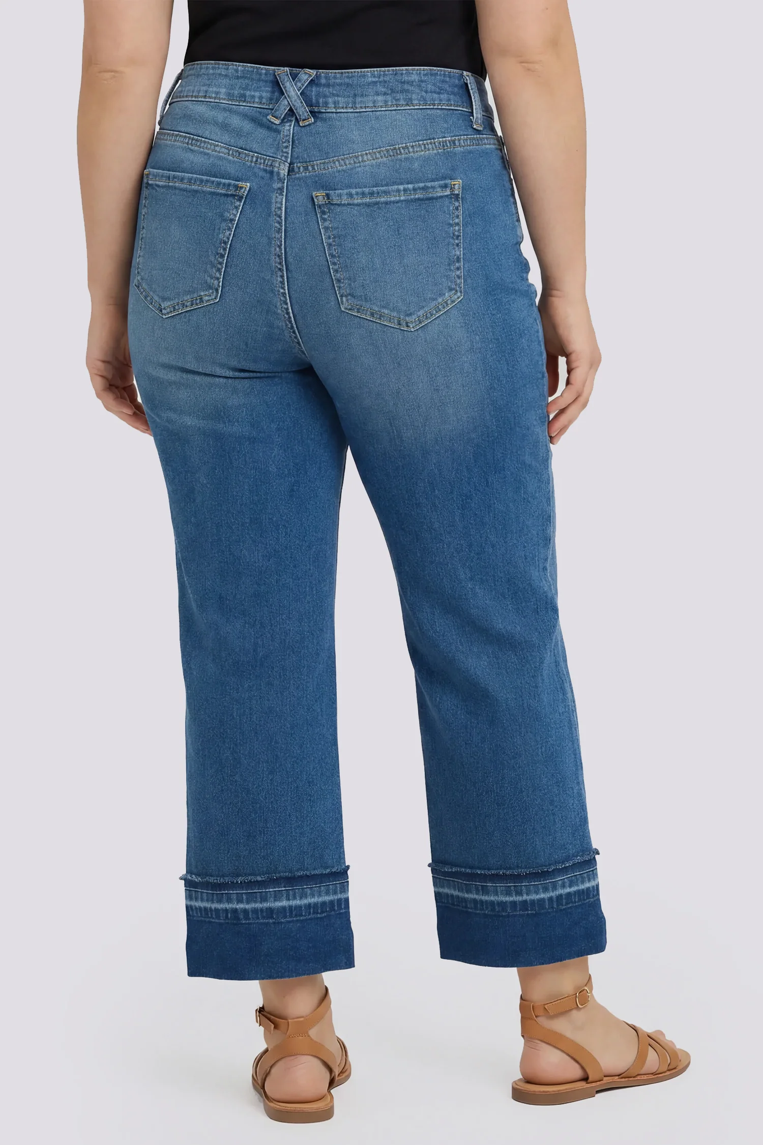 Bailey Relaxed Straight Ankle Jeans In Plus Size - Sun Soak - Image 2