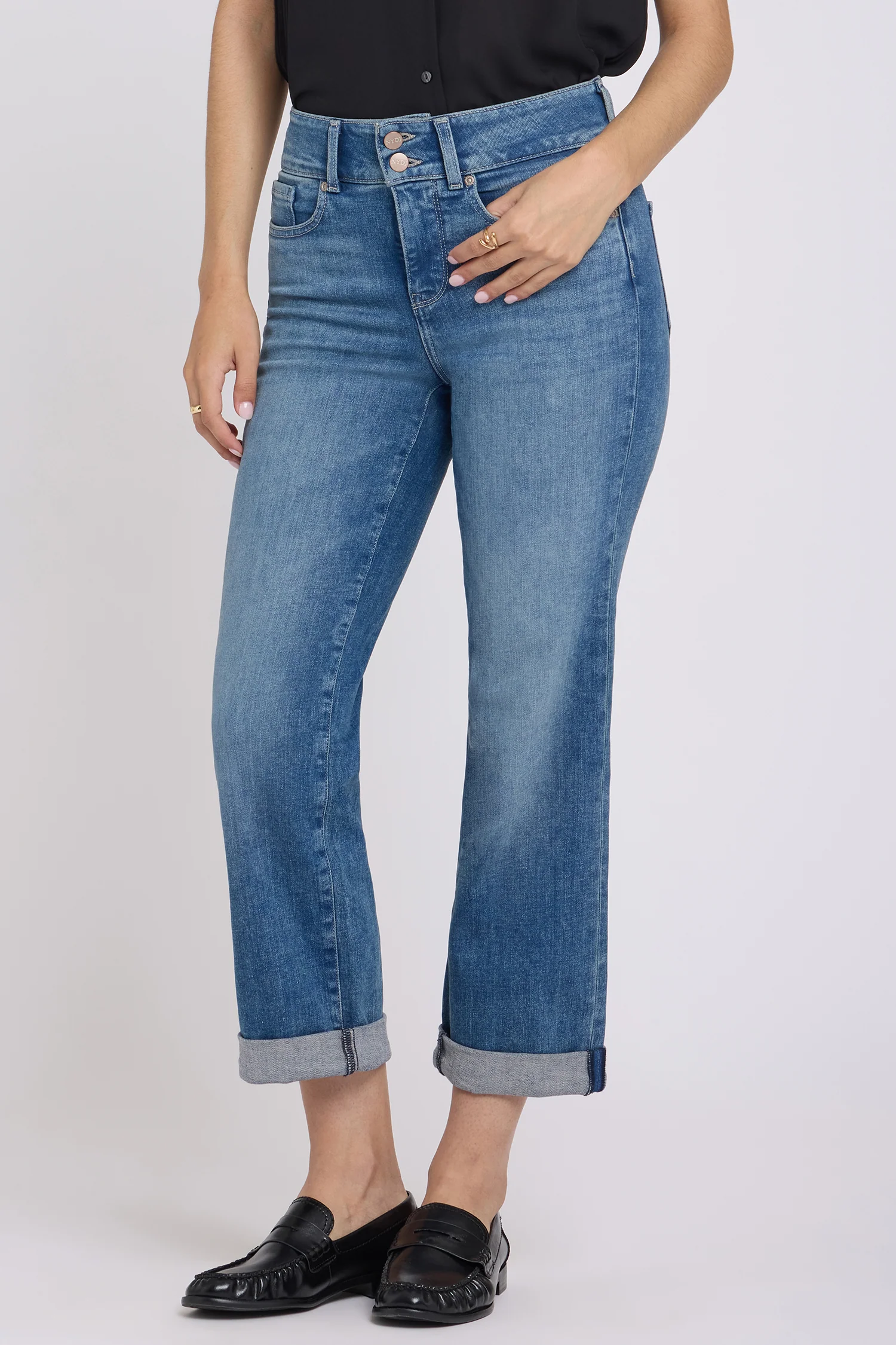 Bailey Relaxed Straight Crop Jeans - Breezy Palms - Image 5