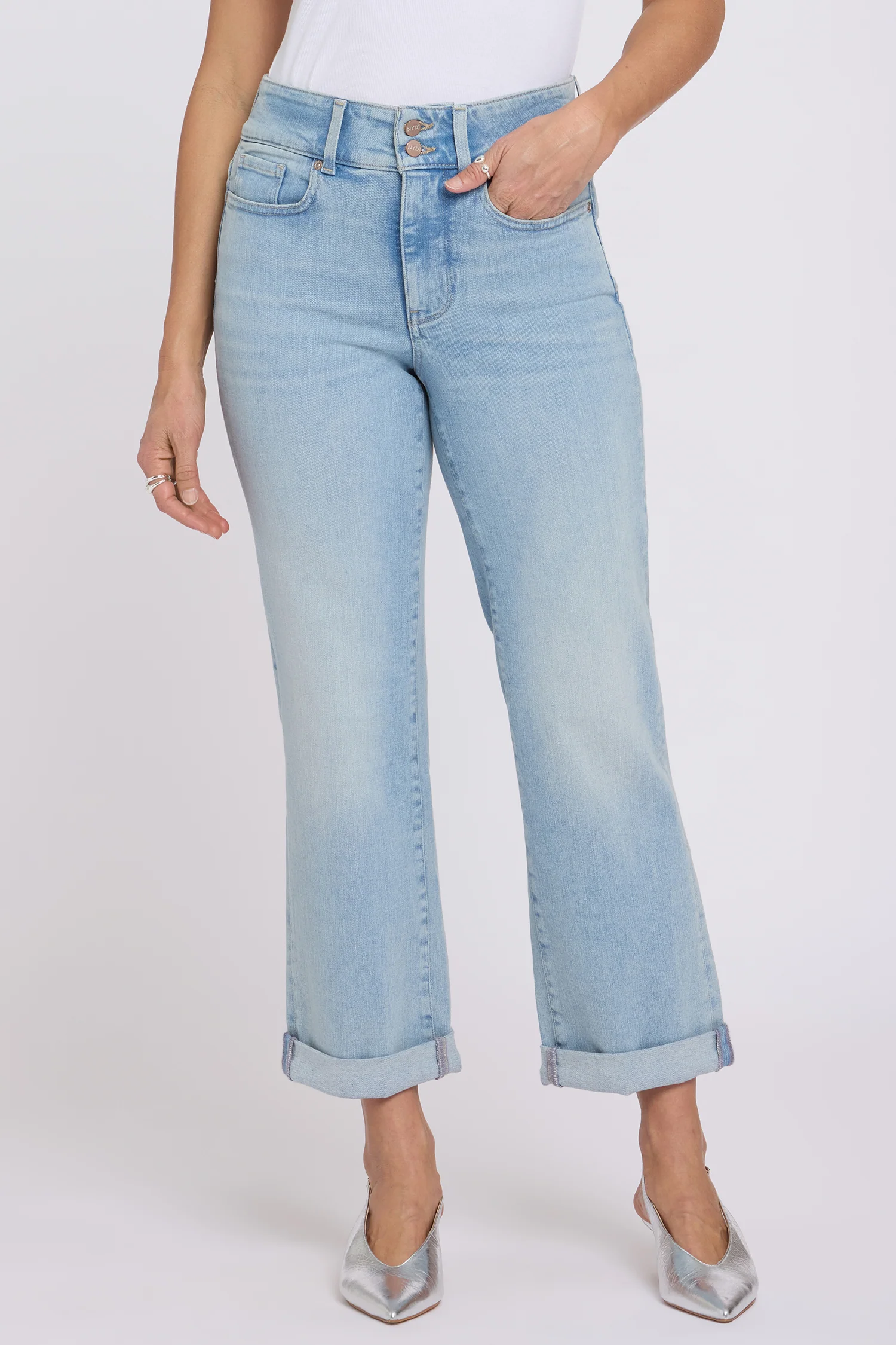 Bailey Relaxed Straight Crop Jeans - Keys View - Image 4