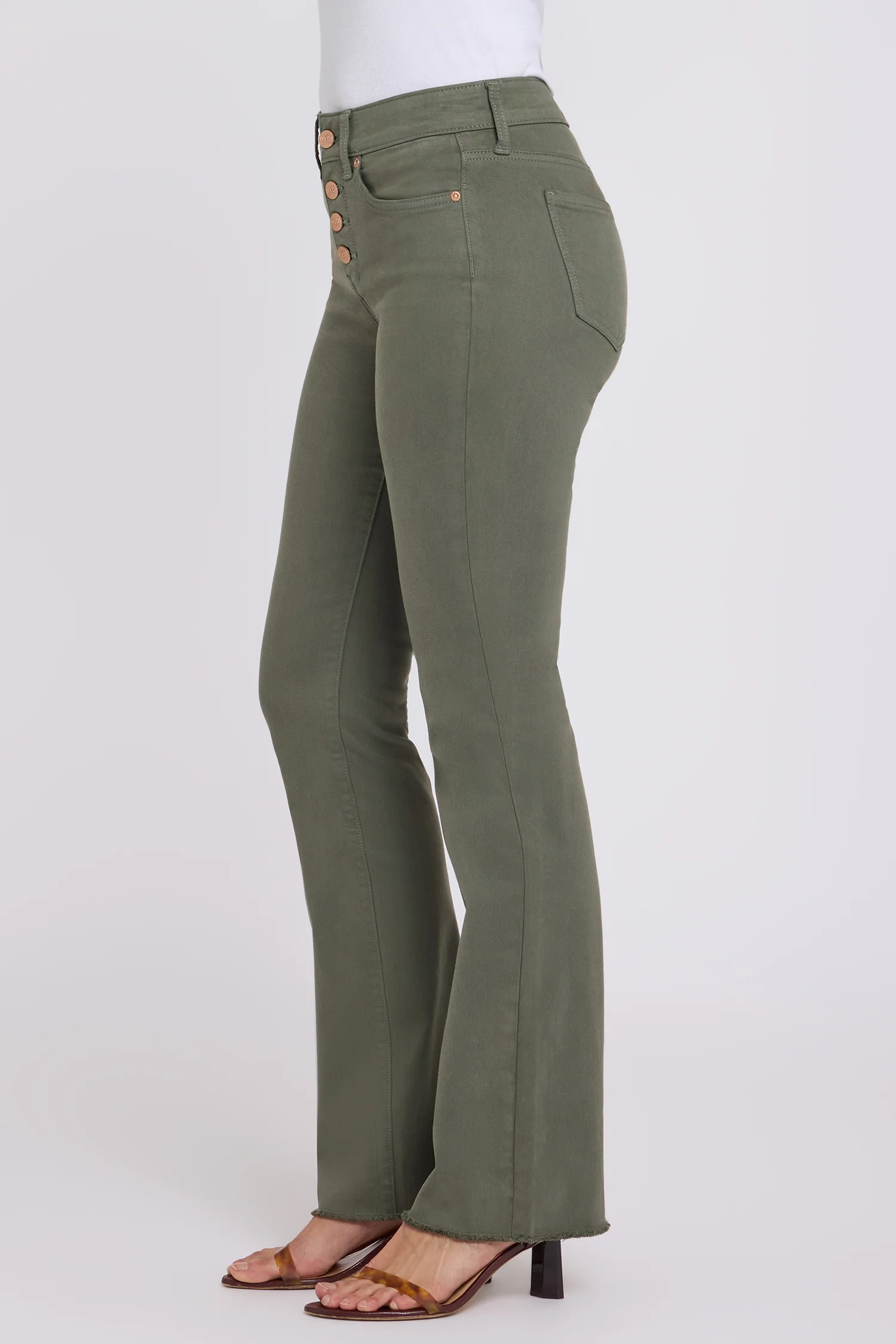 Barbara Bootcut Jeans - Desert Green - Image 4