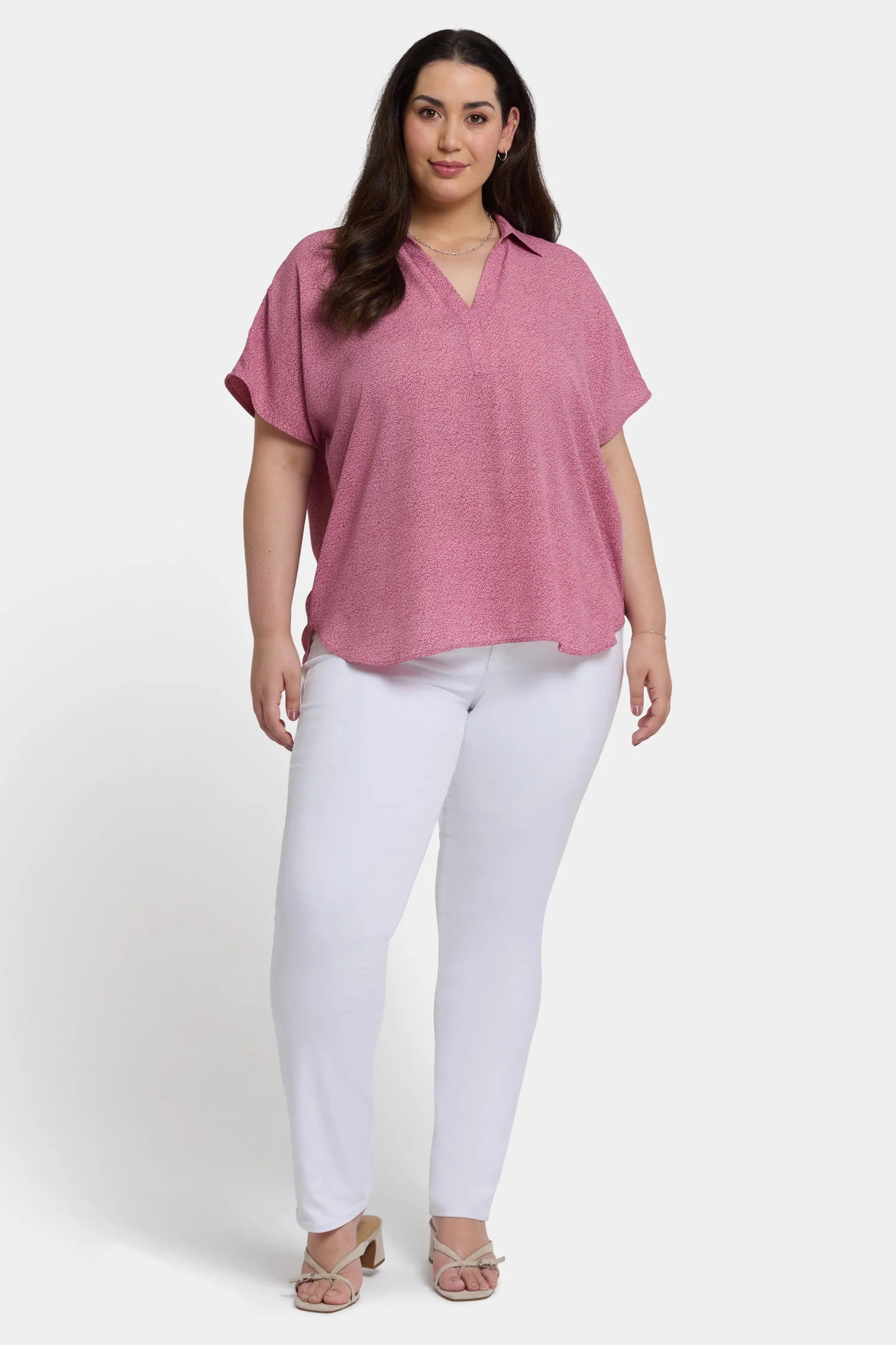 Becky Short Sleeved Blouse In Plus Size - Bonavista - Image 4