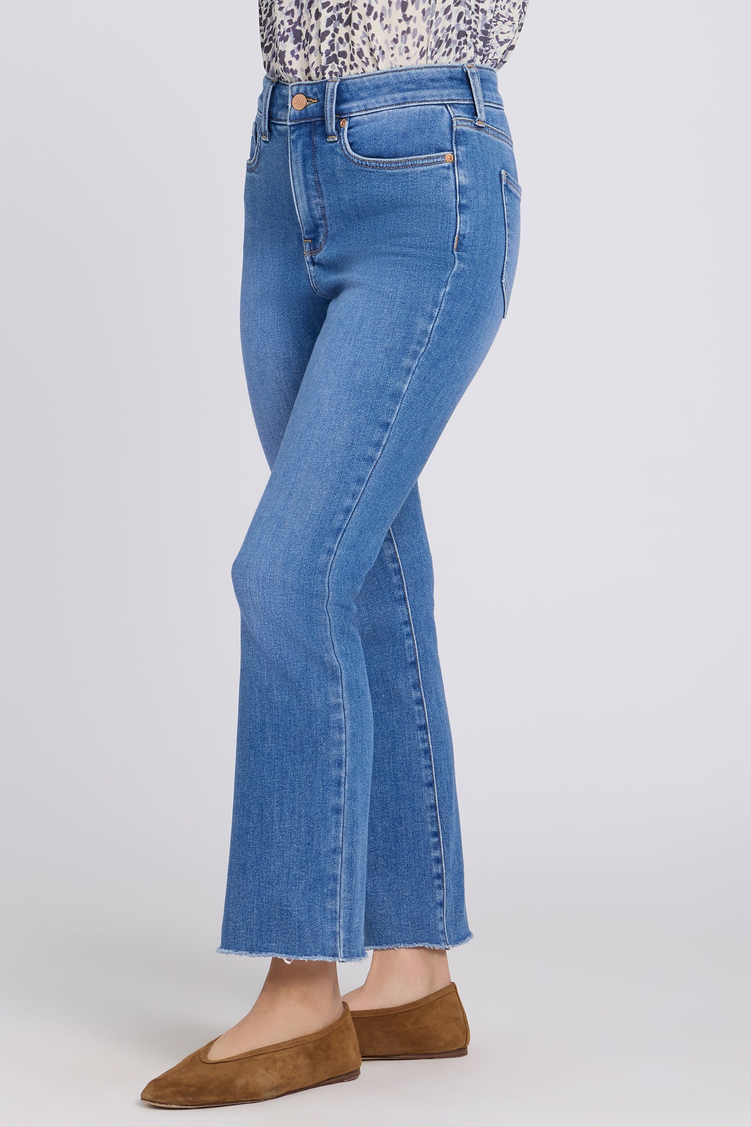 Billie Mini Bootcut Ankle Jeans - Blue Paradise - Image 3