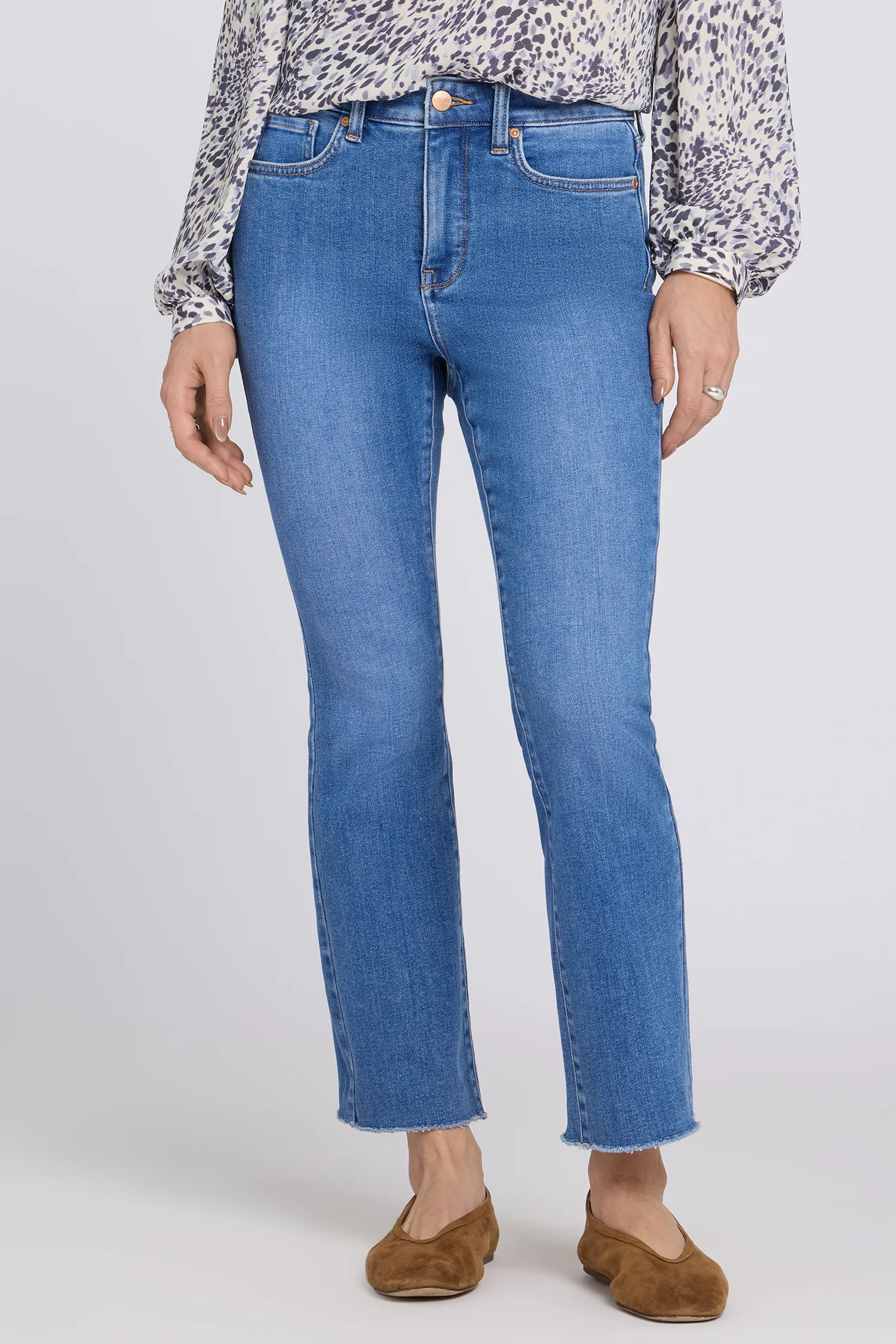 Billie Mini Bootcut Ankle Jeans - Blue Paradise - Image 4
