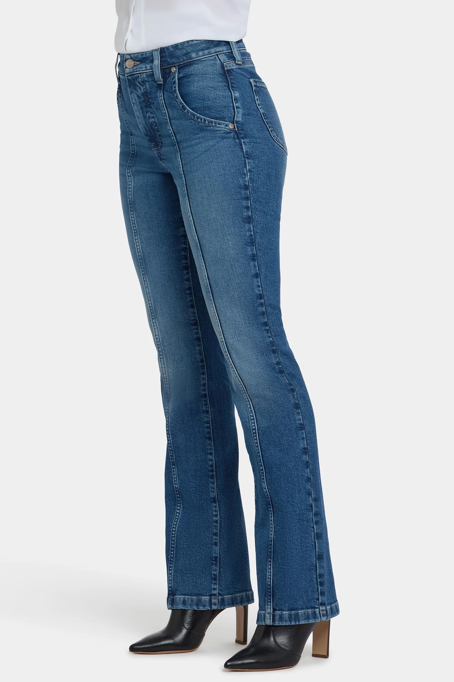Billie Mini Bootcut Jeans - Romantic Indigo - Image 4