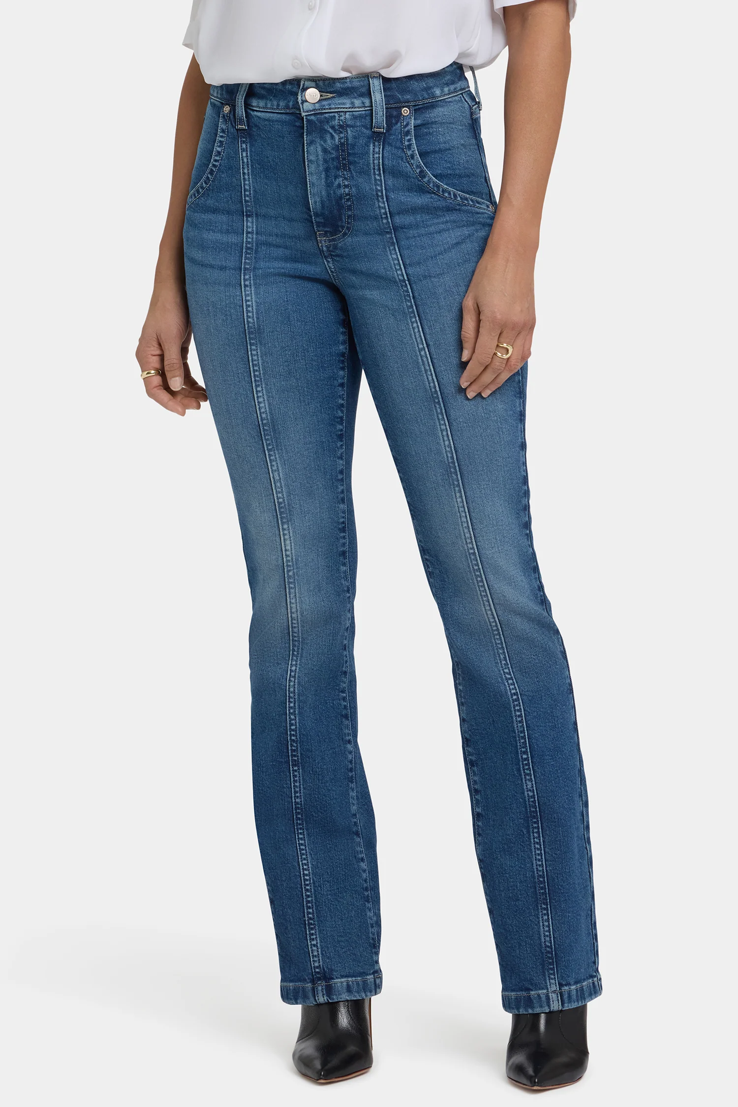 Billie Mini Bootcut Jeans - Romantic Indigo - Image 5