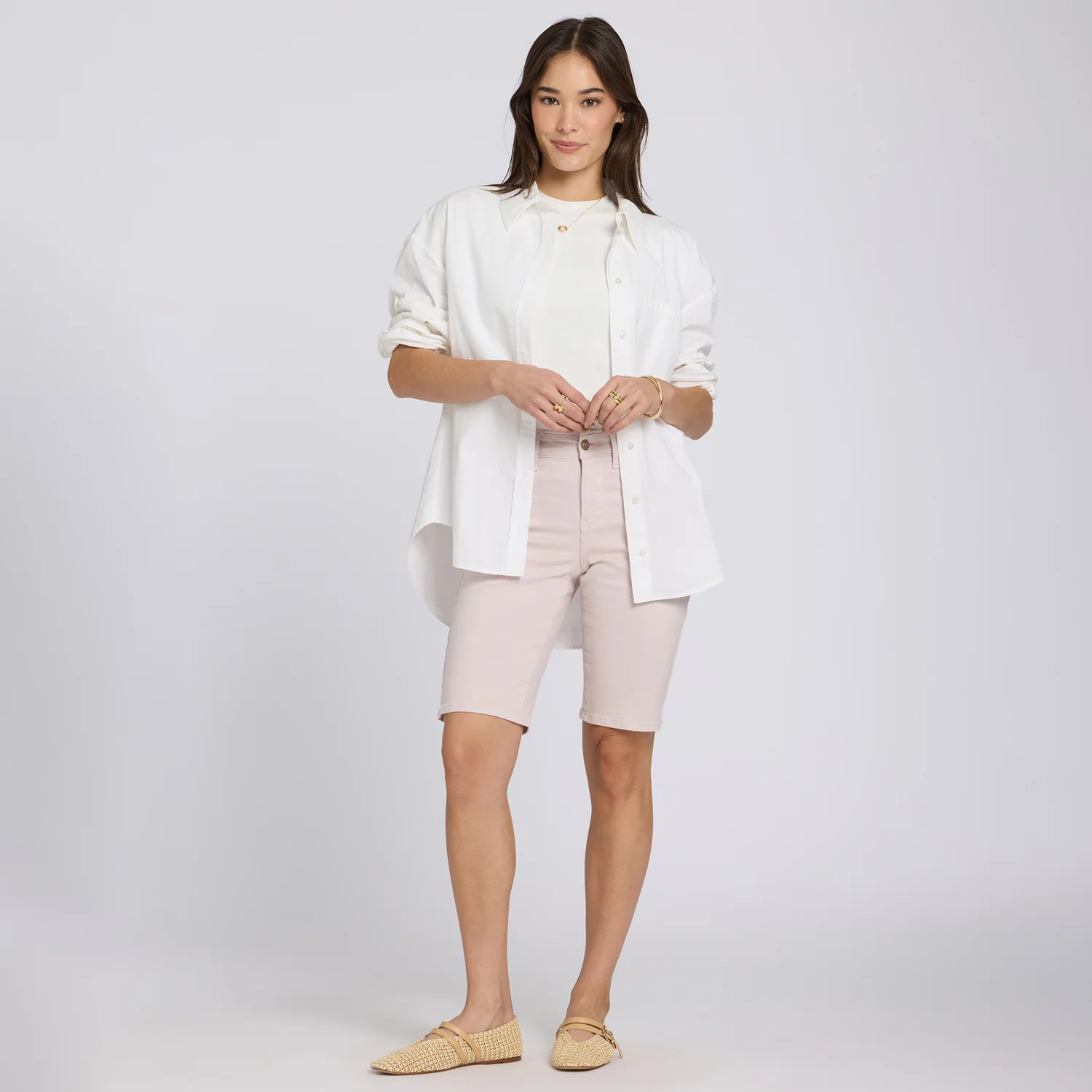 Briella 11 Inch Denim Shorts - Rock Flower - Image 6