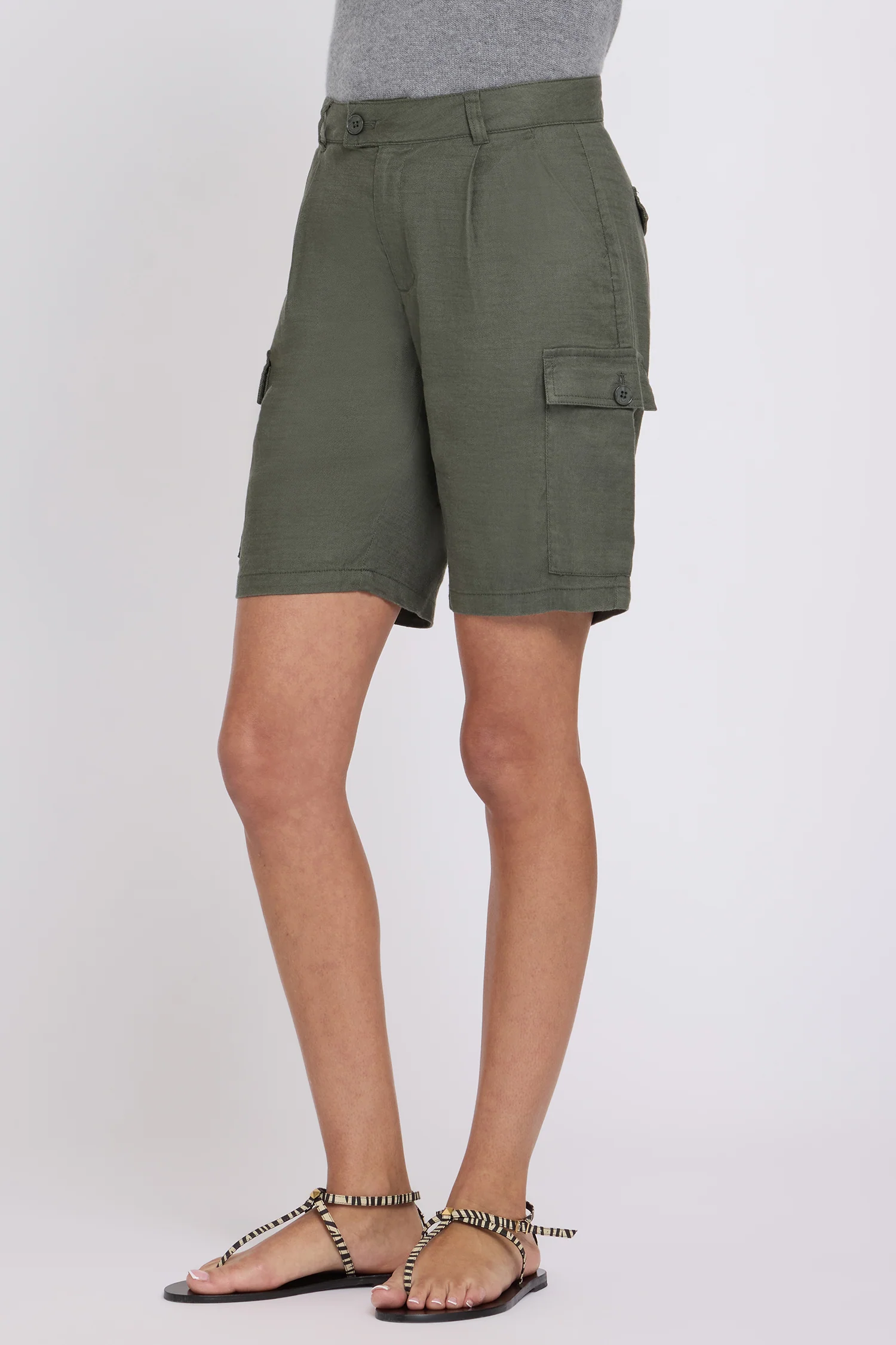 Cargo Bermuda Shorts - Desert Green - Image 4