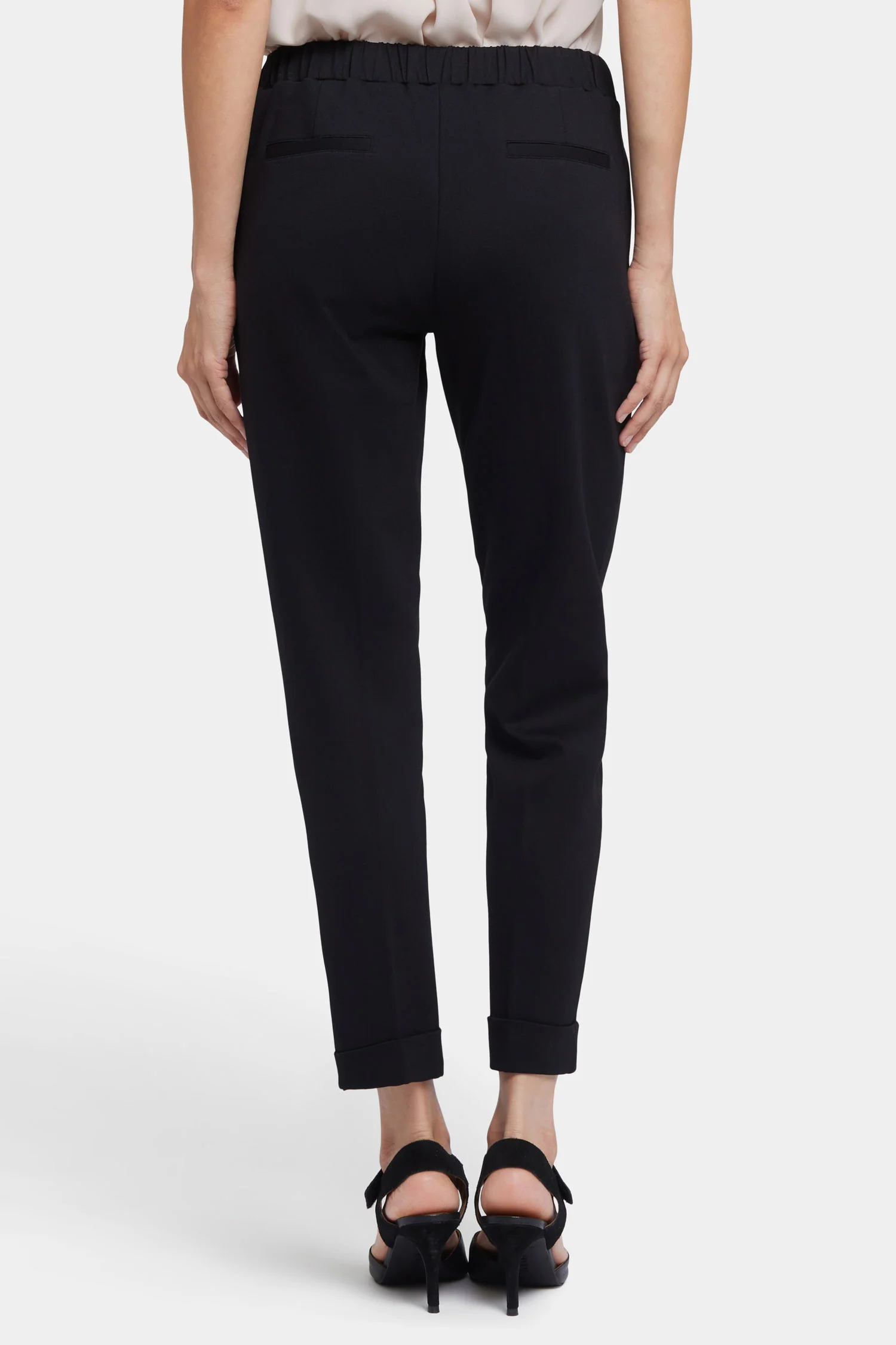 Cassidy Ankle Pull-On Trouser Pants - Black - Image 2
