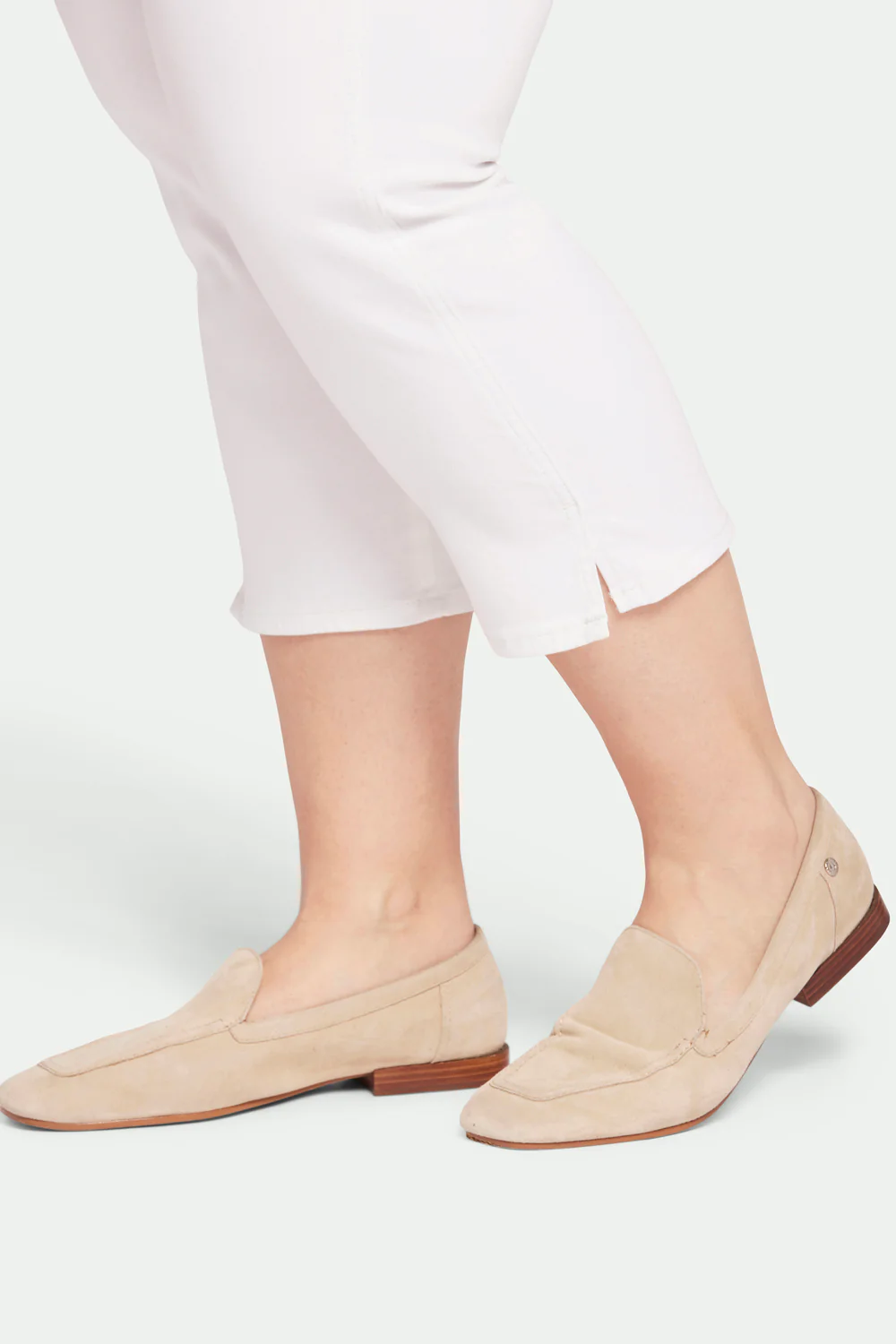 Chloe Capri Jeans In Plus Size - Optic White - Image 6