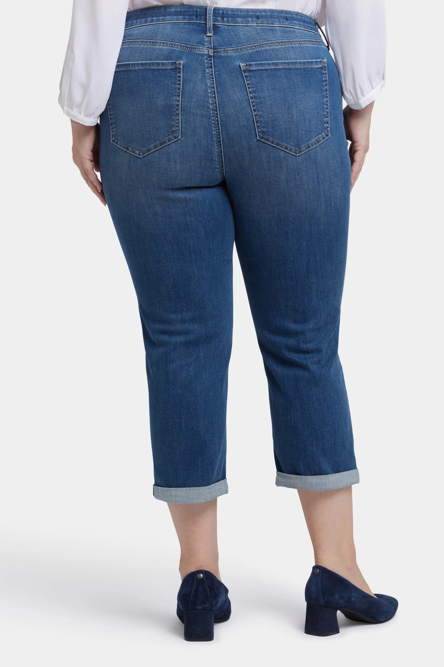 Chloe Skinny Capri Jeans In Plus Size - Costa Brava - Image 2