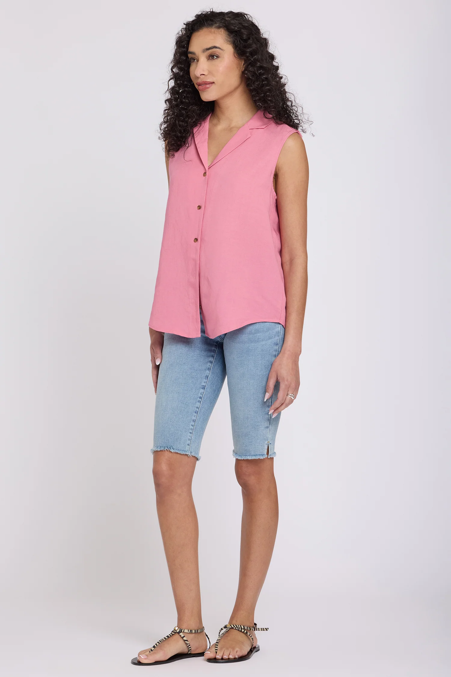 Gabrielle Sleeveless Blouse - Desert Rose - Image 3