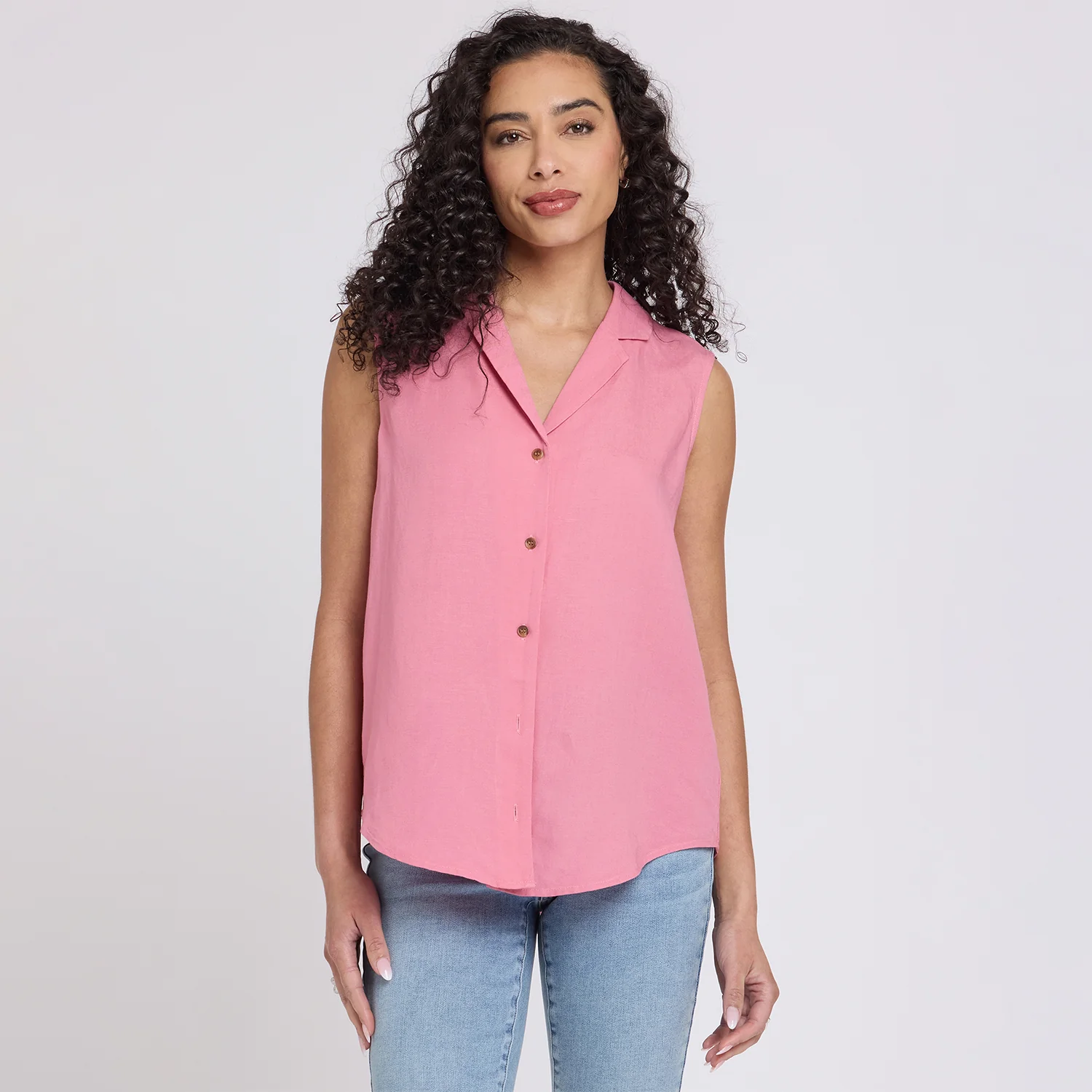 Gabrielle Sleeveless Blouse - Desert Rose - Image 6
