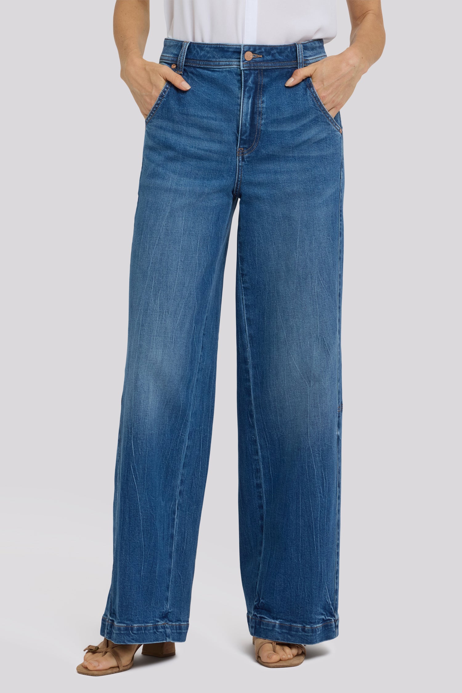 Gracie Wide Leg Jeans - Wild River - Image 5