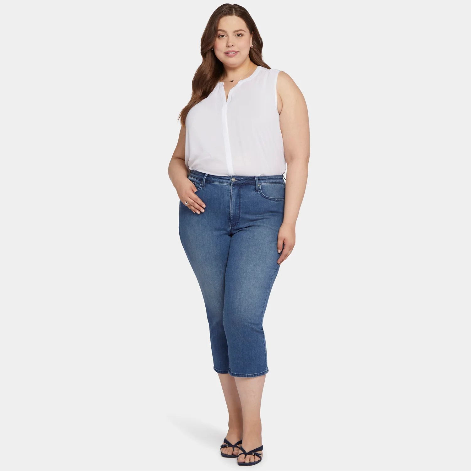 Joni Relaxed Capri Jeans In Plus Size - Splendid - Image 7