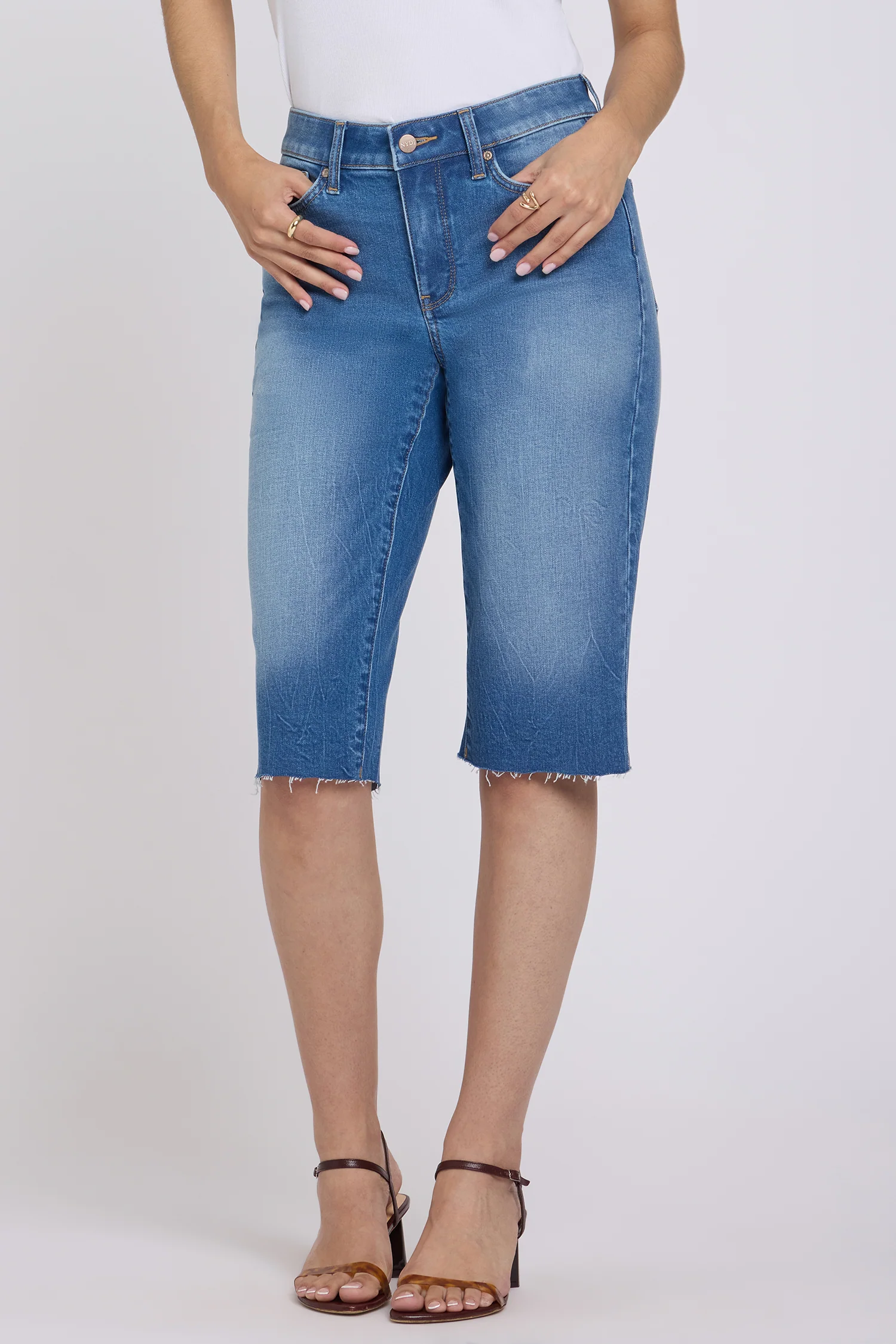 Kristie '80s Bermuda Denim Shorts - Pacifica - Image 5