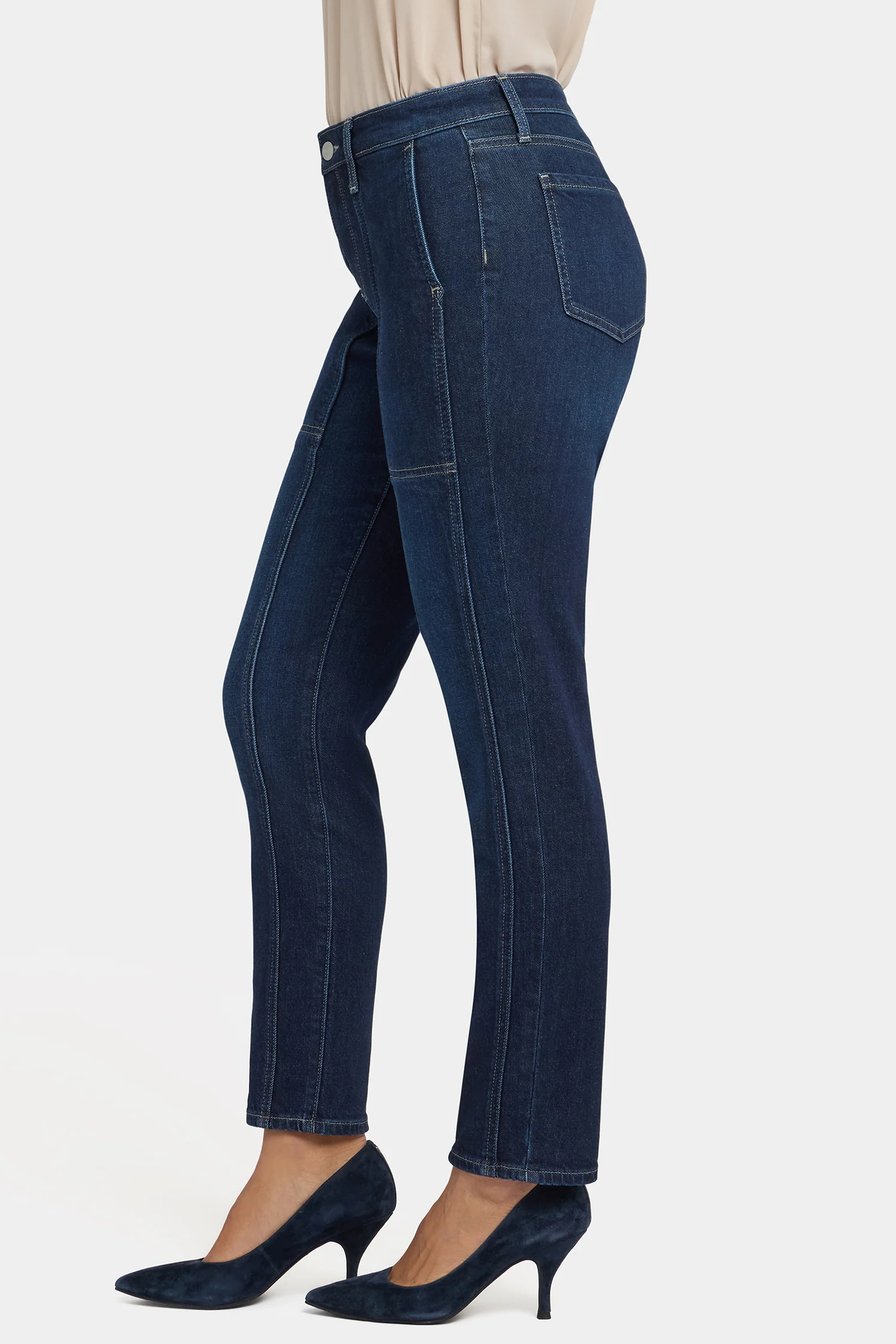 Margot Girlfriend Jeans In Petite - Midnight Breeze - Image 4