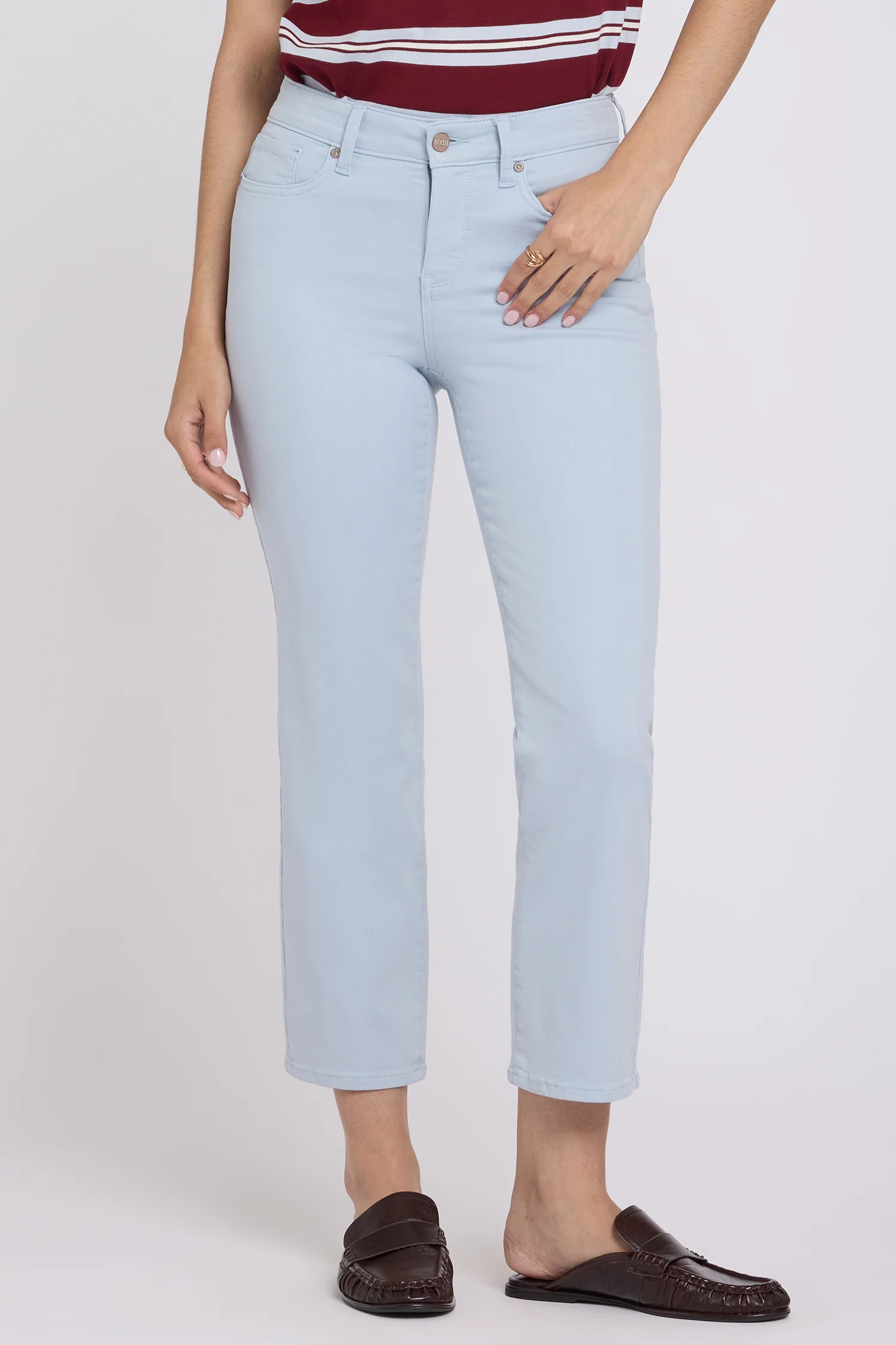 Marilyn Straight Ankle Jeans - Blue Clover - Image 4