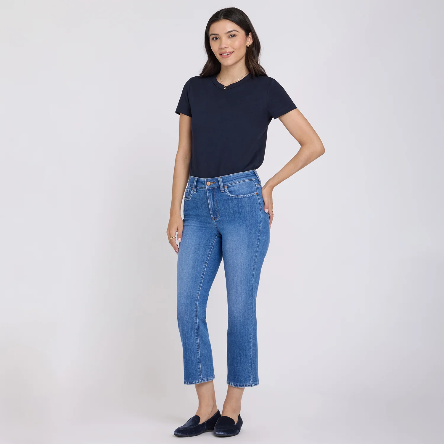 Marilyn Straight Ankle Jeans - Blue Paradise - Image 7