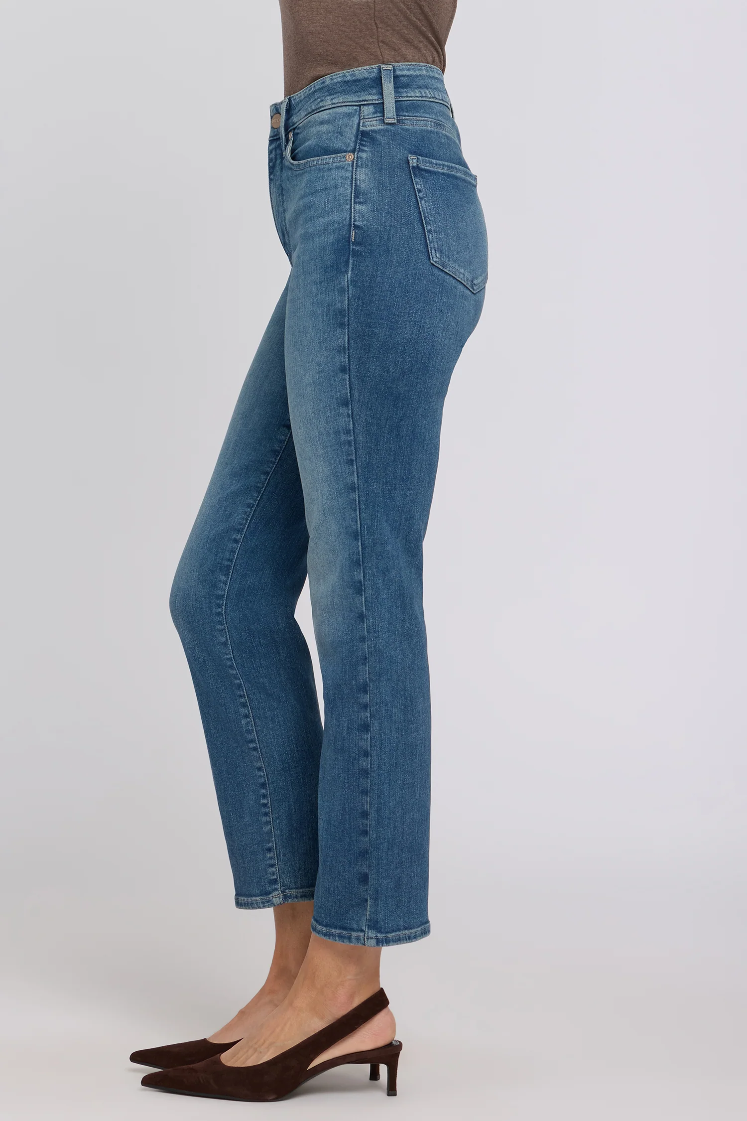 Marilyn Straight Ankle Jeans - Breezy Palms - Image 3