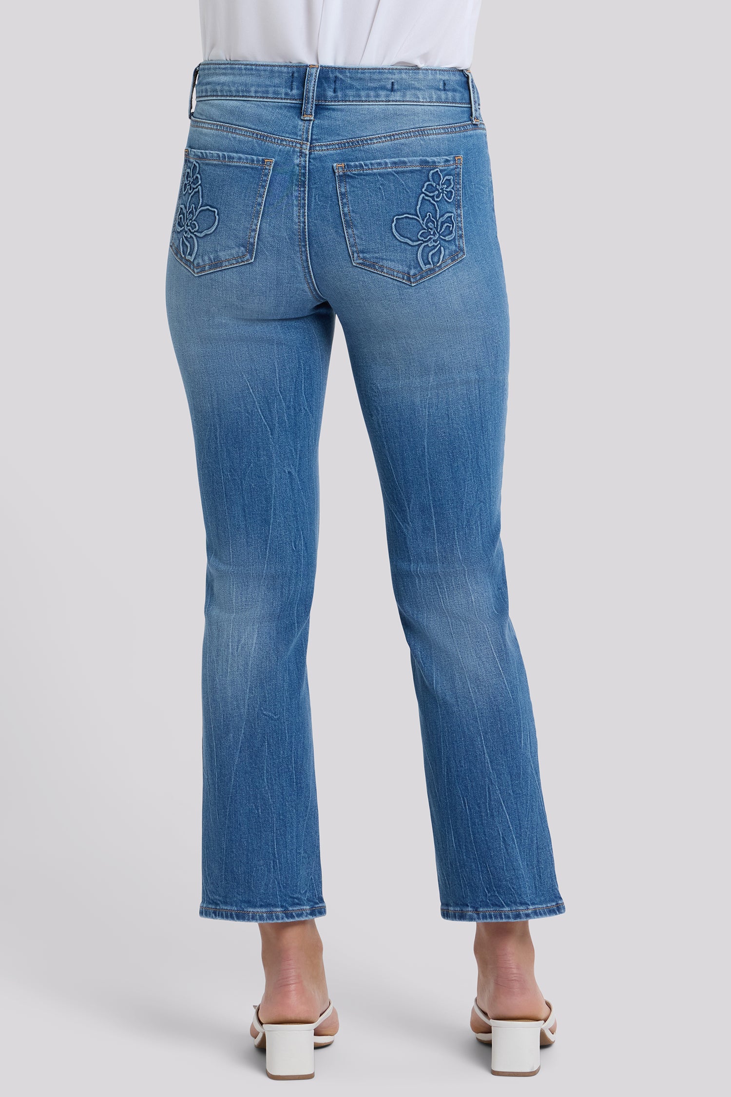 Marilyn Straight Ankle Jeans In Petite - Pacifica - Image 5
