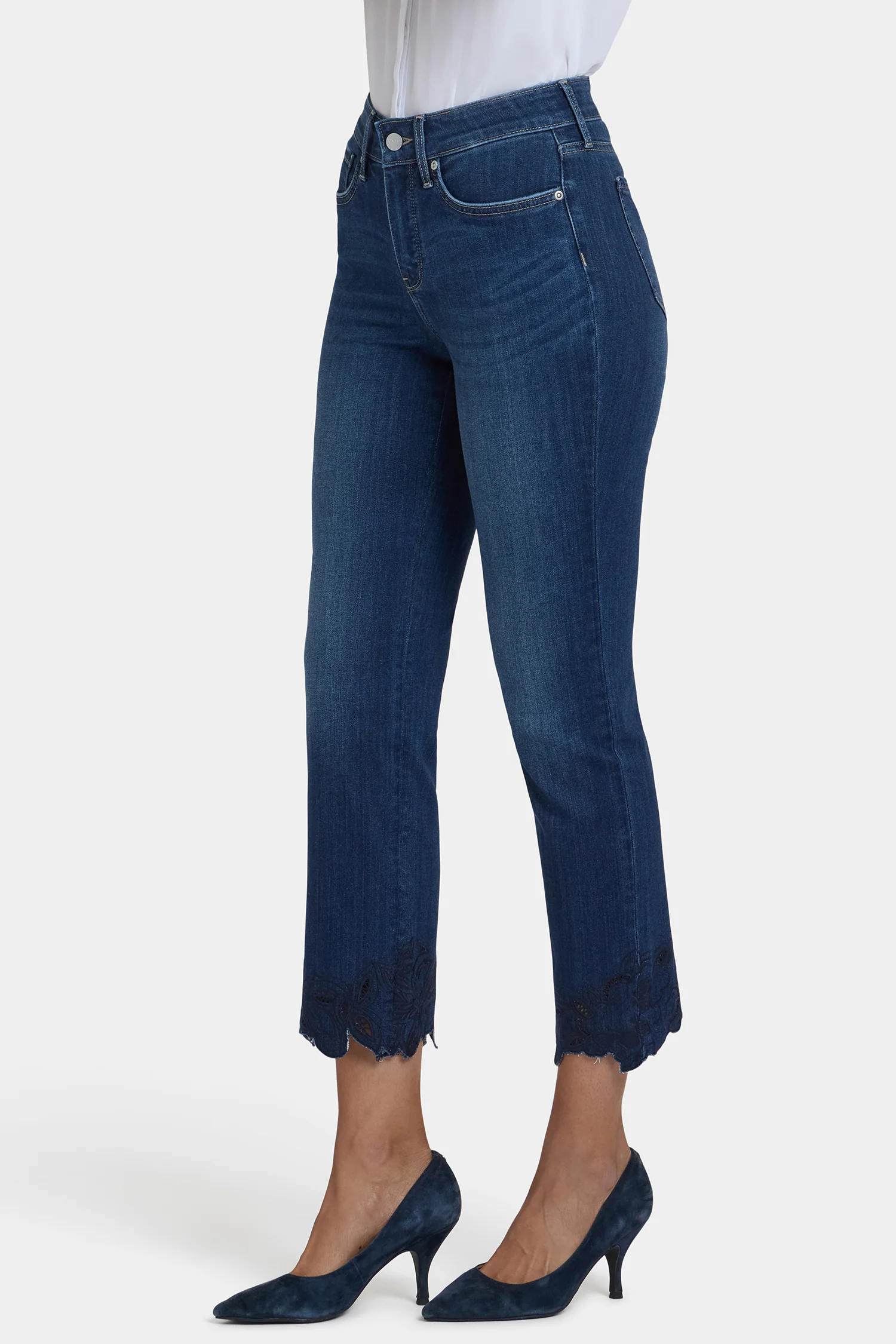 Marilyn Straight Ankle Jeans In Petite - Wonderland - Image 3