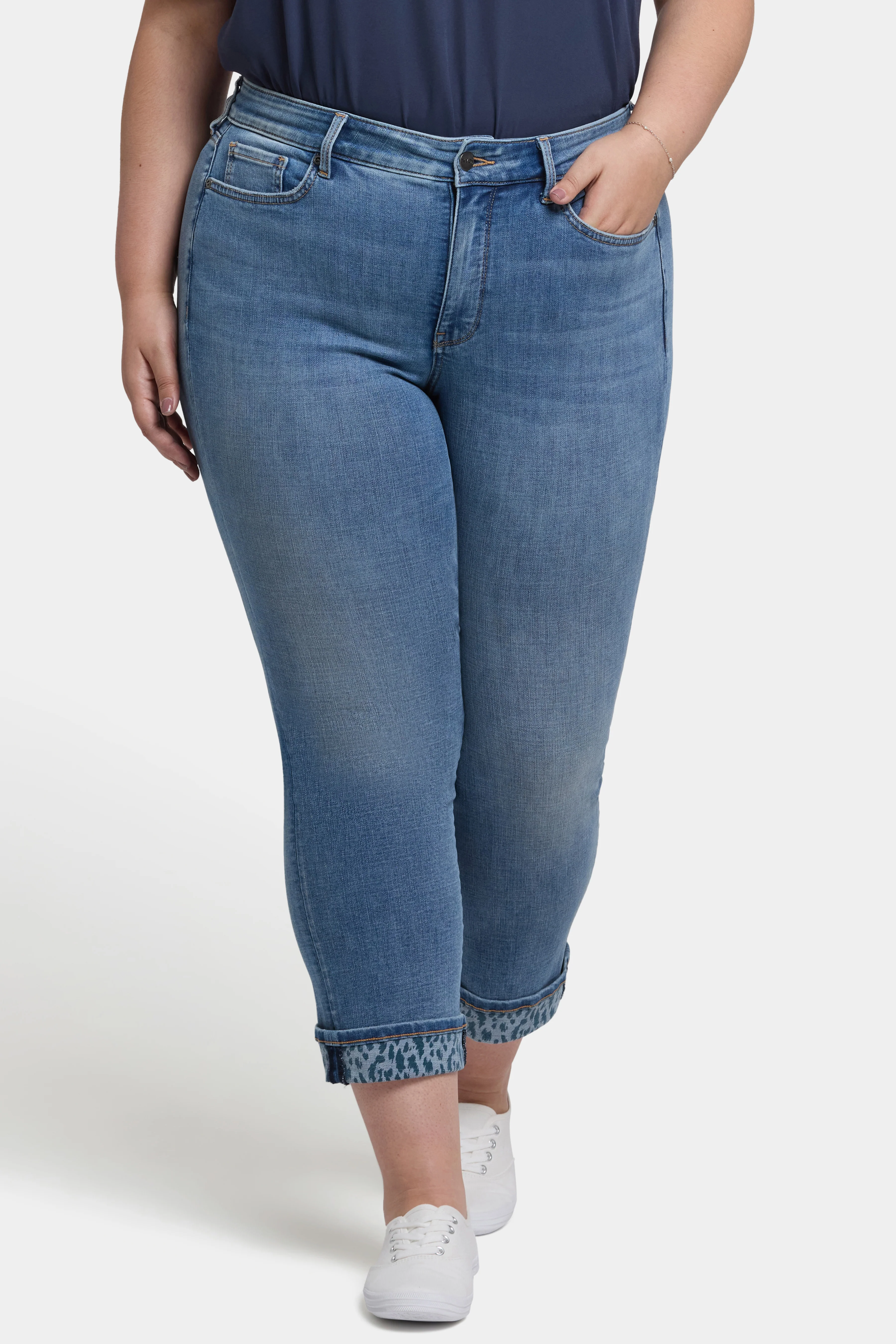 Marilyn Straight Ankle Jeans In Plus Size - Barcelona Breeze - Image 4