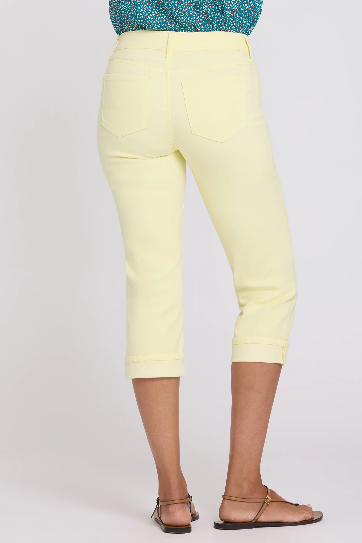 Marilyn Straight Crop Jeans - Chardonnay - Image 2
