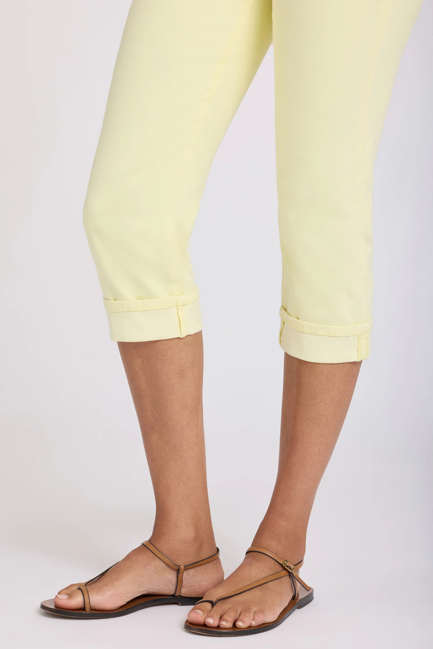 Marilyn Straight Crop Jeans - Chardonnay - Image 6