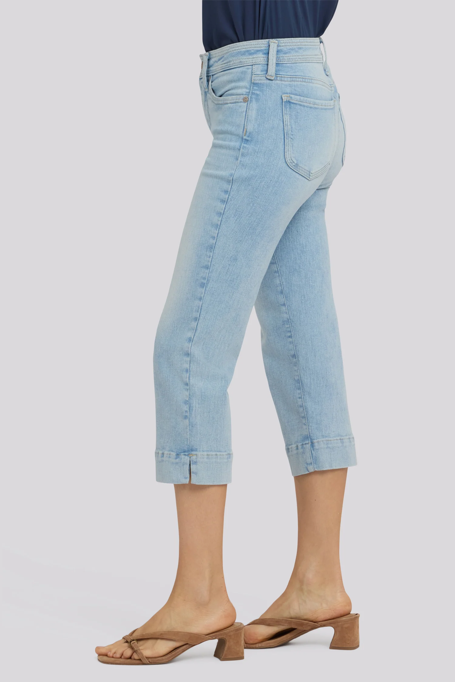Marilyn Straight Crop Jeans - Keys View - Image 4