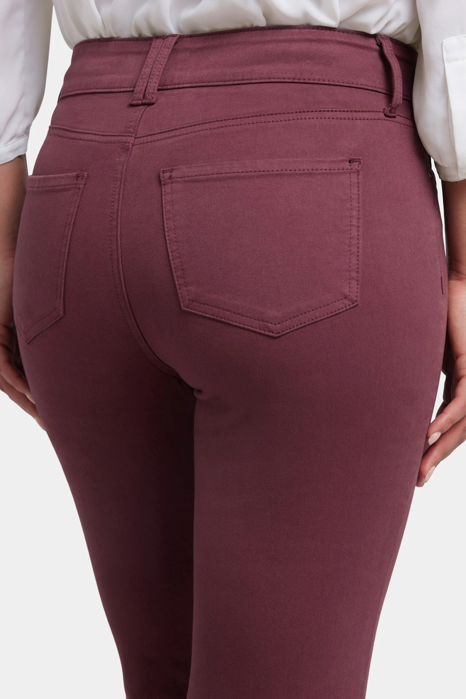 Marilyn Straight Jeans - Dark Cherry - Image 6