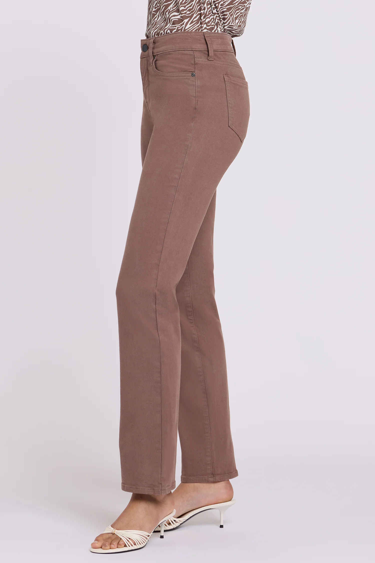 Marilyn Straight Jeans - Deep Taupe - Image 3