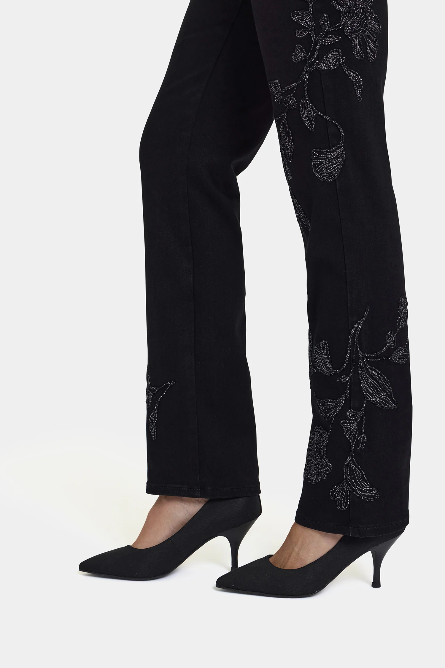 Marilyn Straight Jeans In Petite - Black Rinse - Image 2