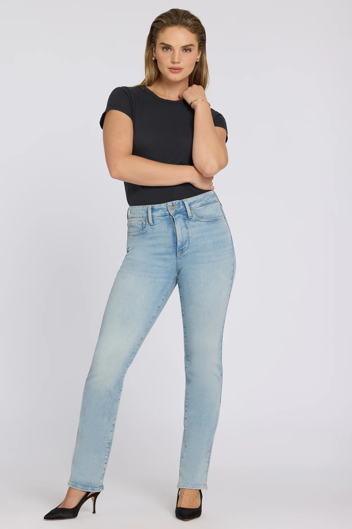 Marilyn Straight Jeans In Petite - Keys View