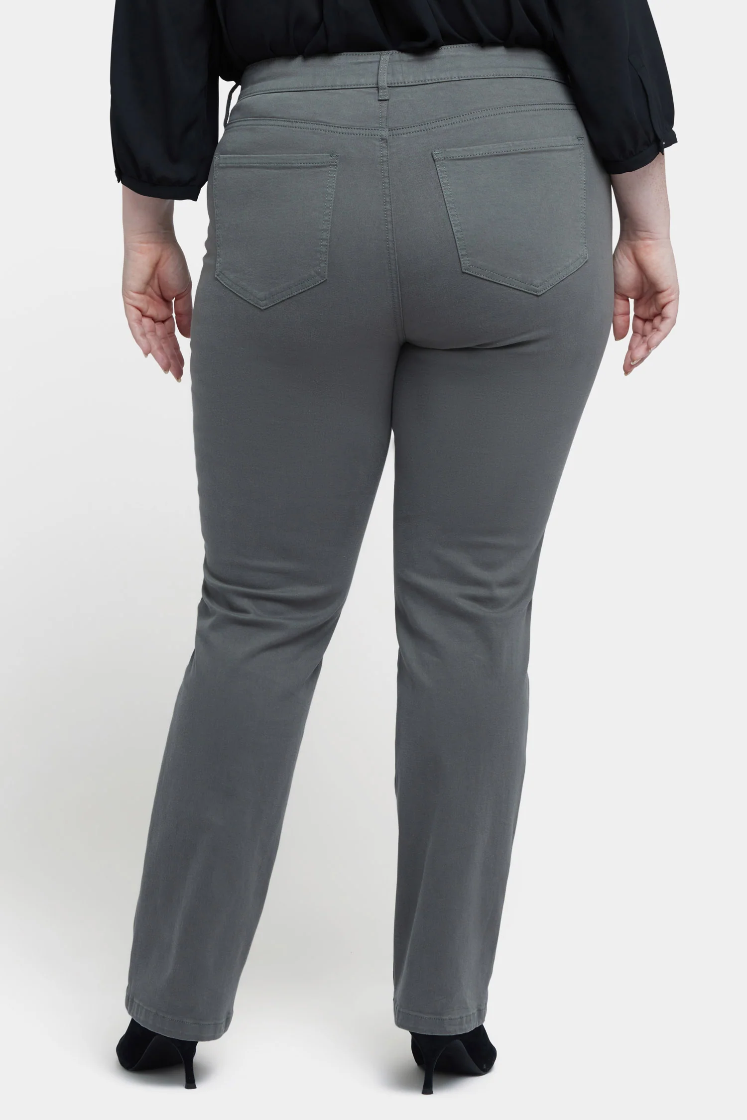 Marilyn Straight Jeans In Plus Size - Vine Leaf - Image 2