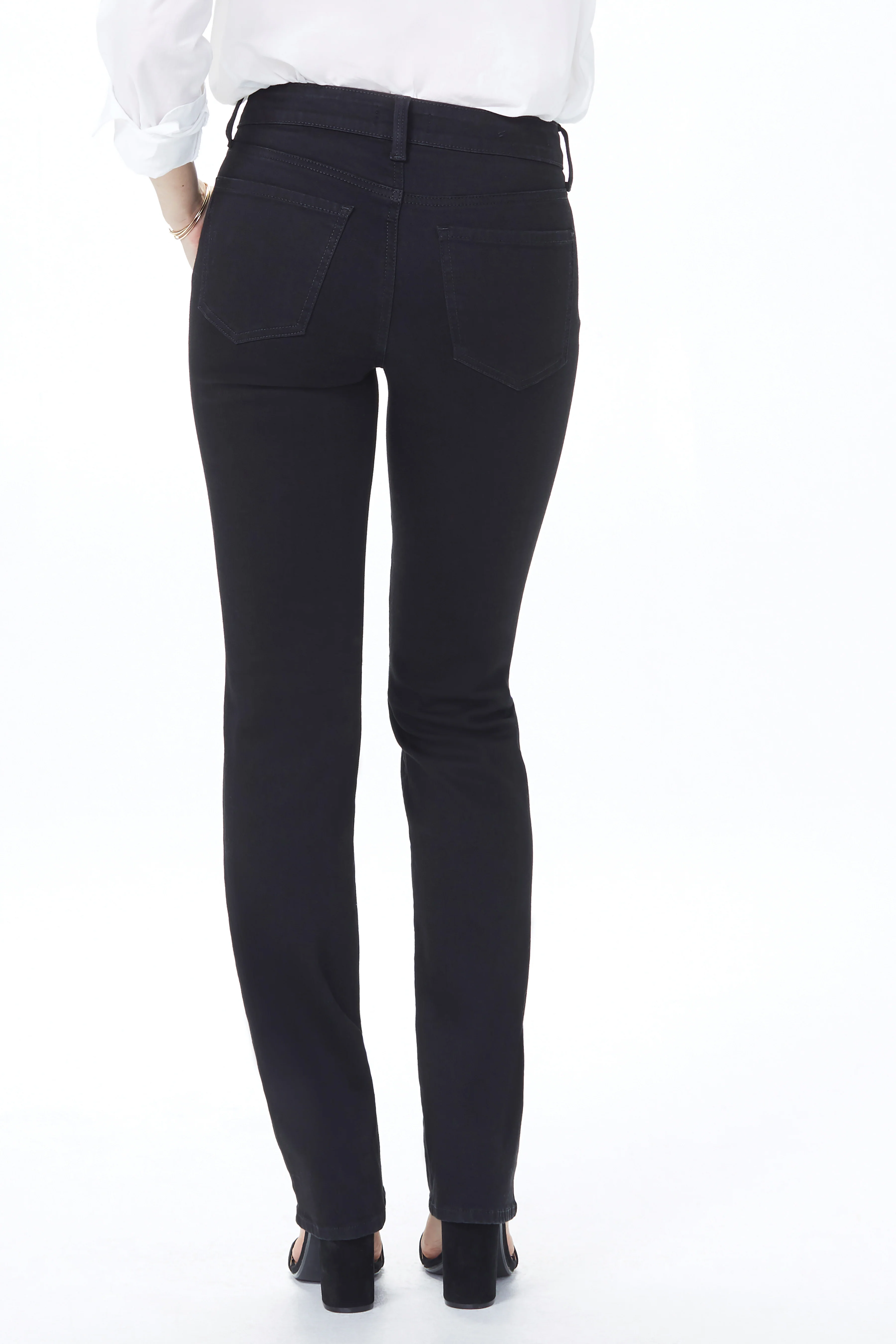 Marilyn Straight Jeans In Tall - Black - Image 2
