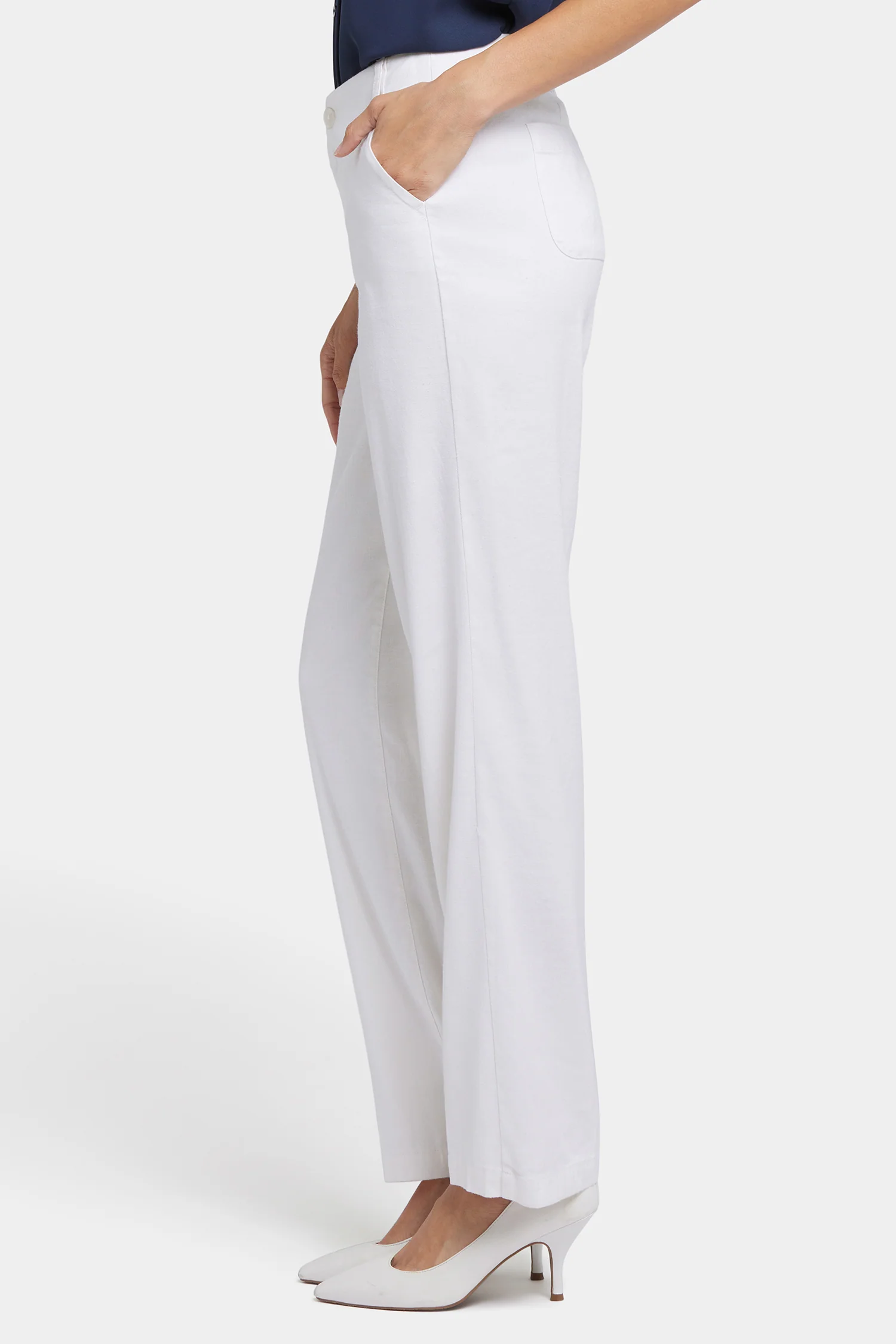 Marilyn Straight Pants - Optic White - Image 3