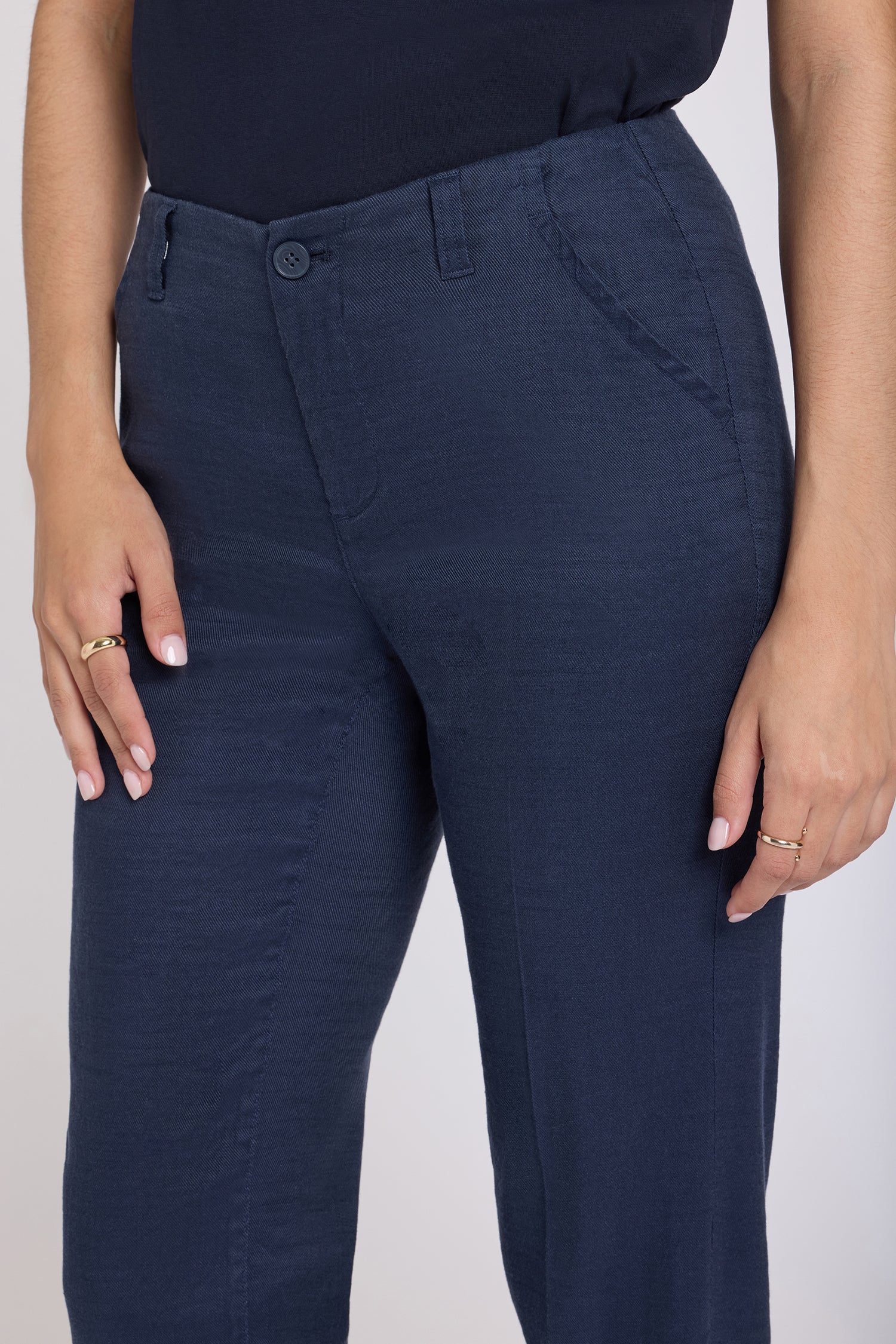 Marilyn Straight Pants - Oxford Navy - Image 5