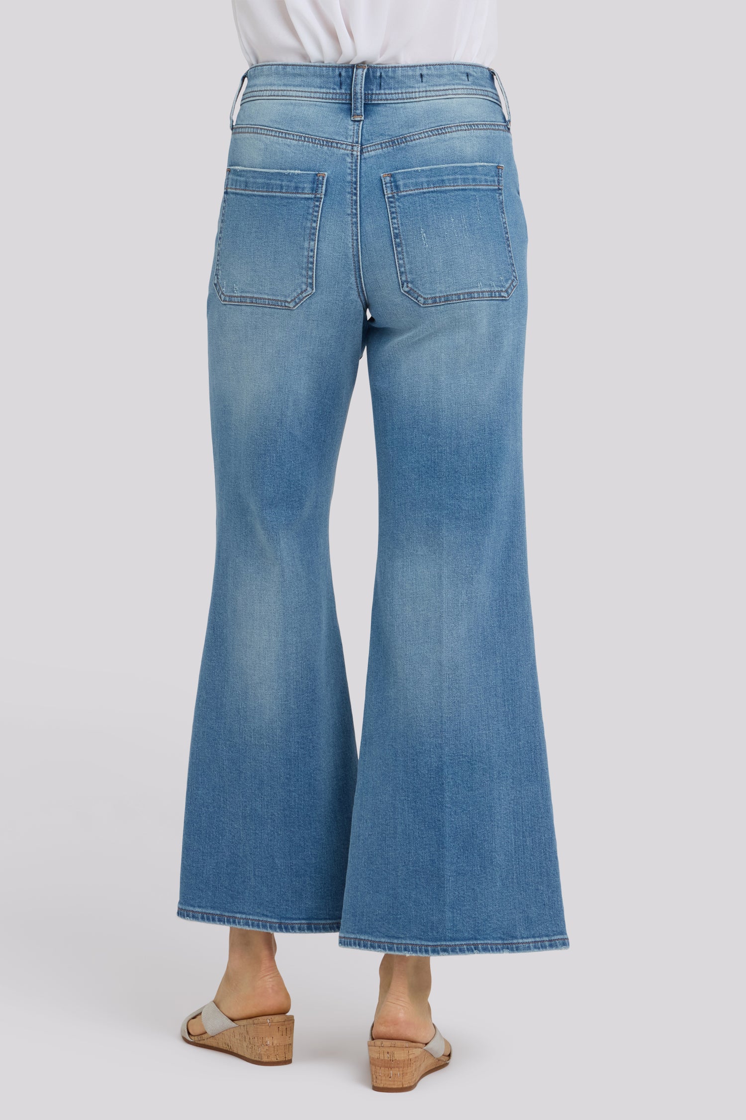Mia Palazzo Ankle Jeans - Port Sea - Image 3