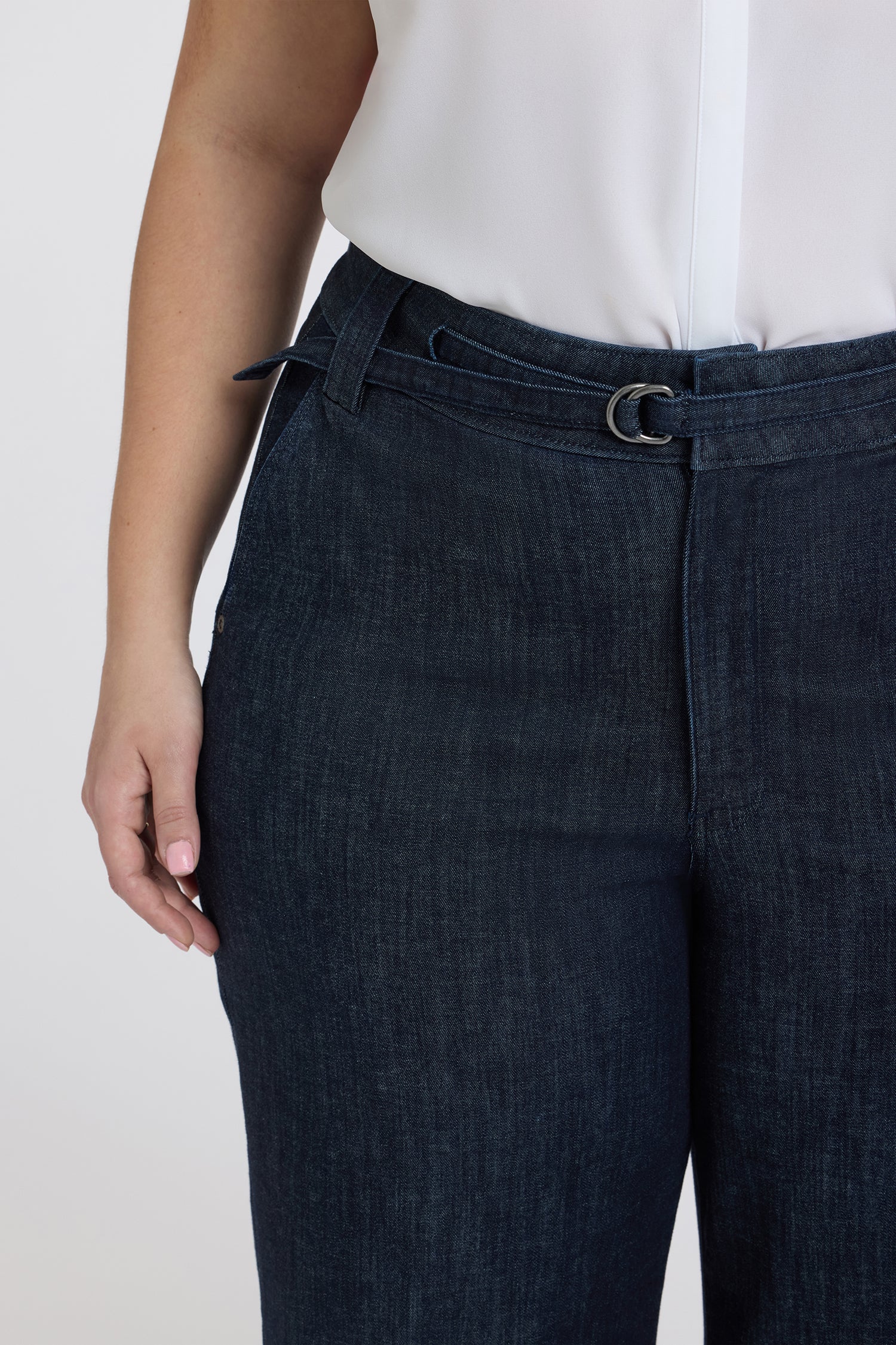 Mia Palazzo Jeans In Plus Size - Rinse - Image 2