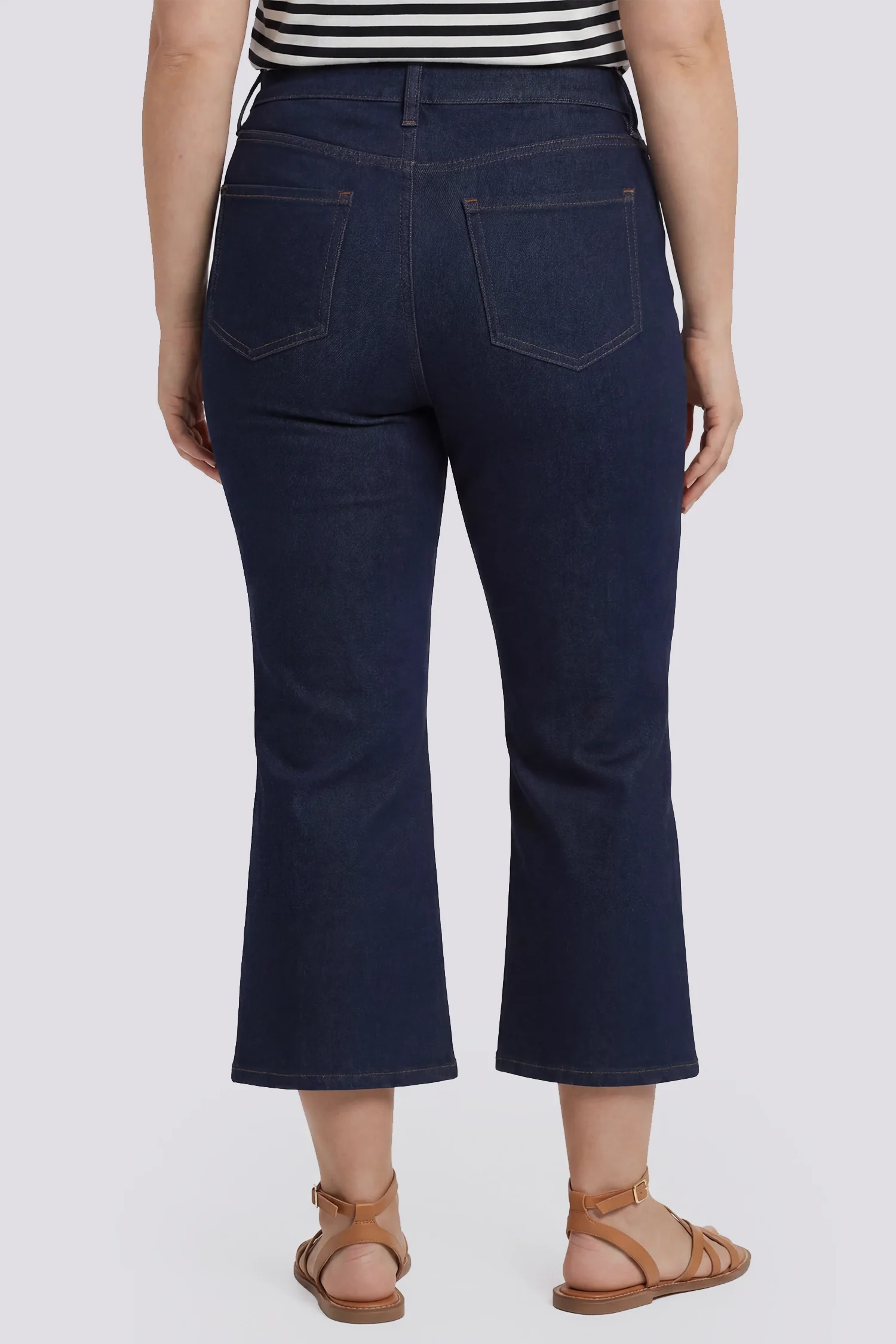 Monica Kick Flare Crop Jeans In Plus Size - Magical - Image 2