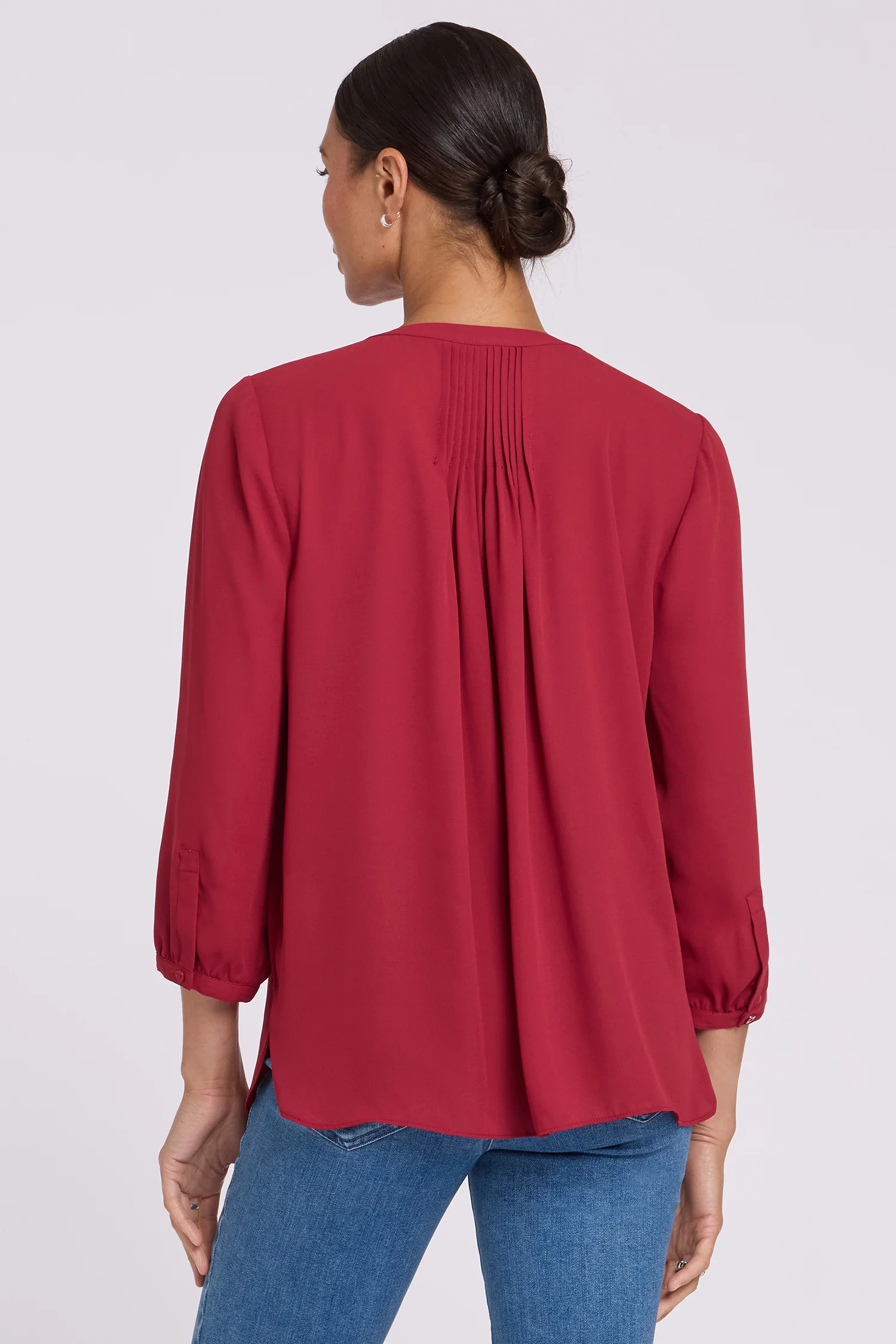 Pintuck Blouse - Beaujolais - Image 2