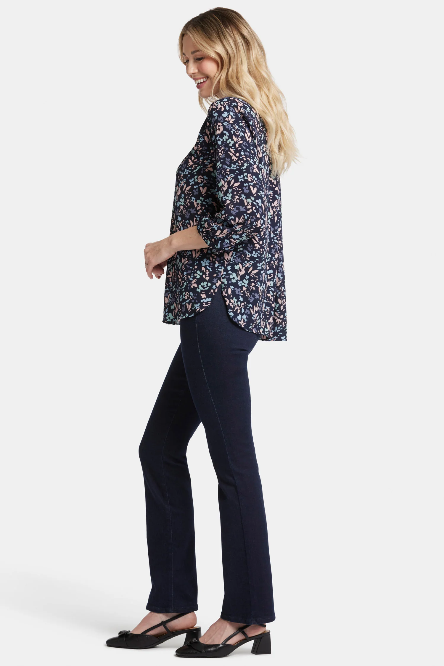 Pintuck Blouse - Bluebonnet Trail - Image 3