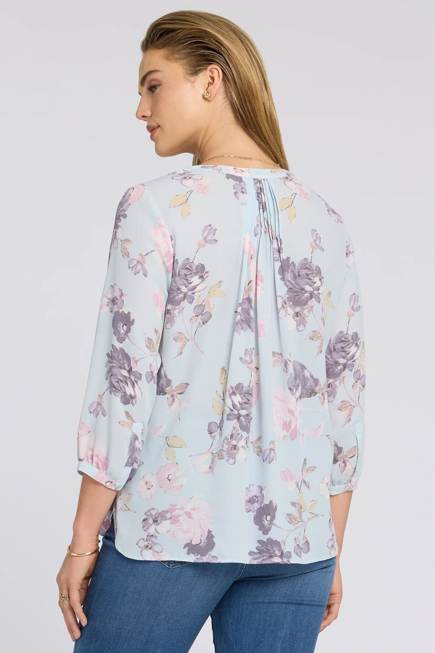 Pintuck Blouse - Graceful Blossom - Image 2