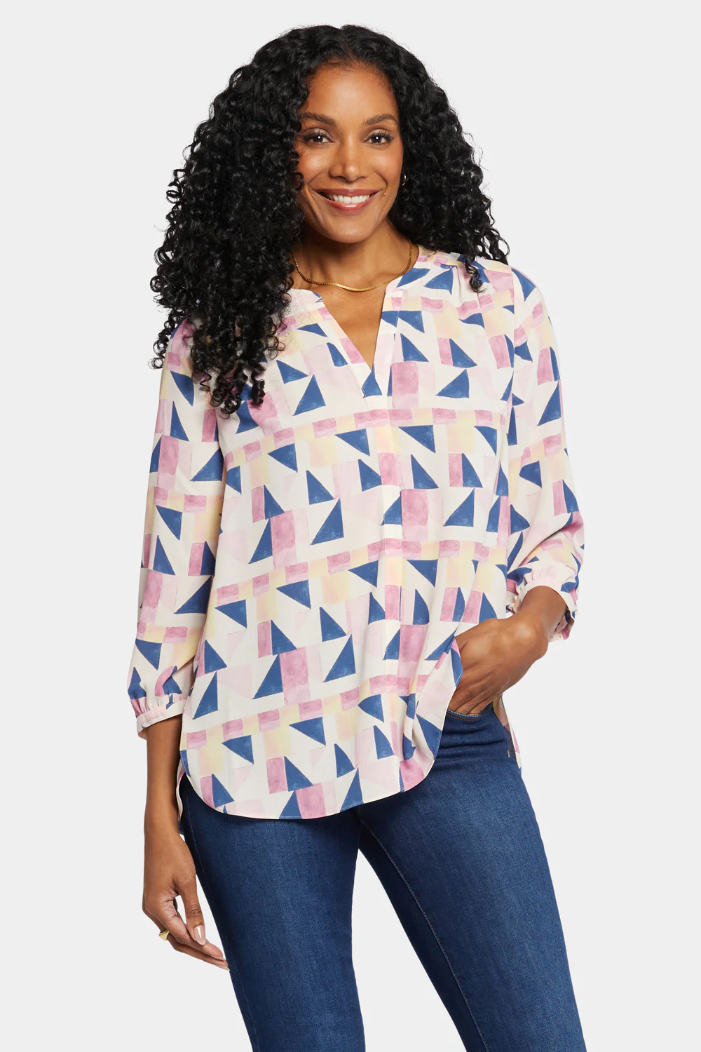Pintuck Blouse - Marquette - Image 4