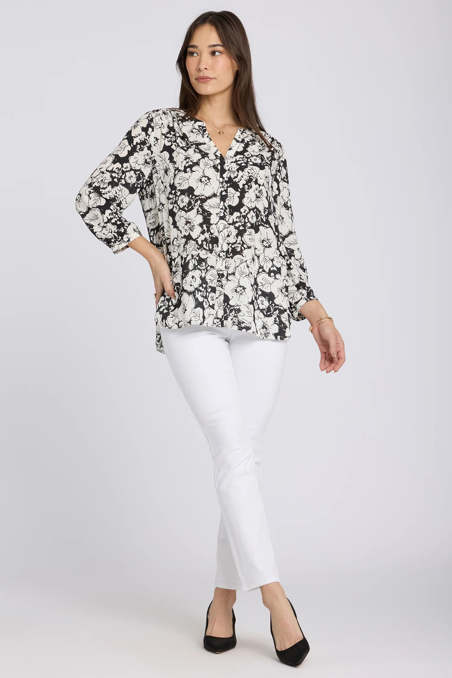 Pintuck Blouse - Poignant Poppies - Image 4