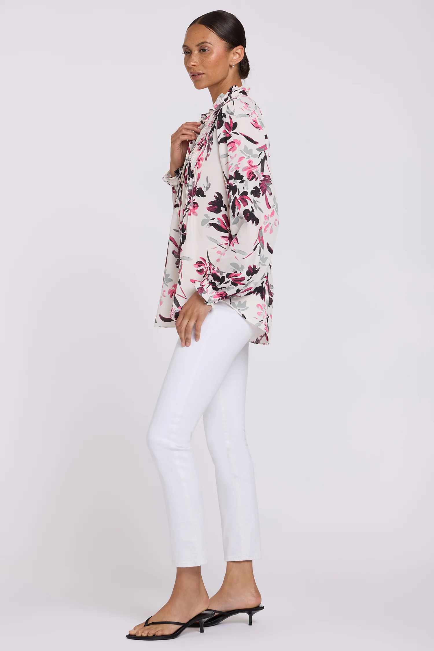 Pleated Front Tunic - Starlight Garden - Image 4