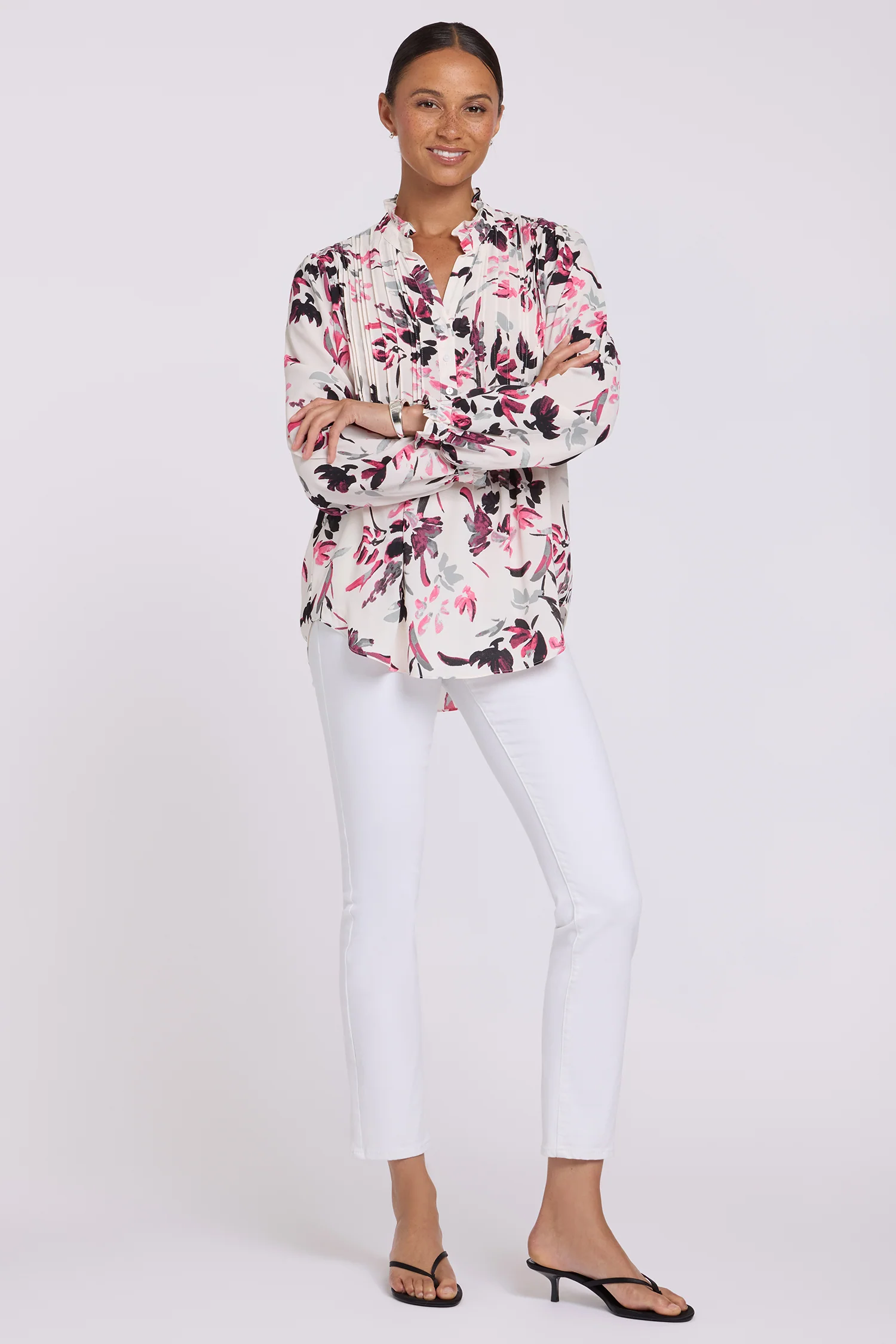Pleated Front Tunic - Starlight Garden - Image 5